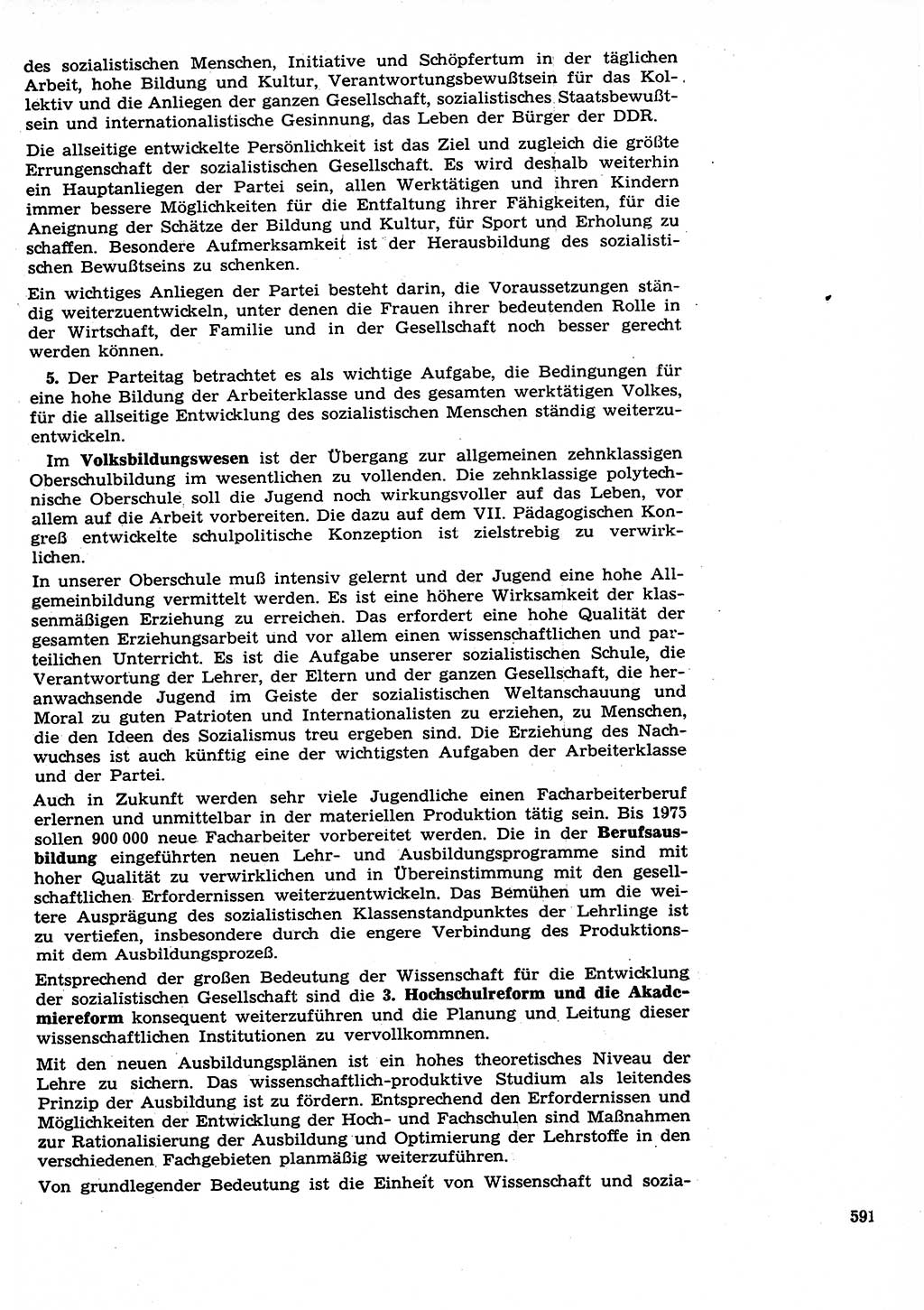 Neuer Weg (NW), Organ des Zentralkomitees (ZK) der SED (Sozialistische Einheitspartei Deutschlands) für Fragen des Parteilebens, 26. Jahrgang [Deutsche Demokratische Republik (DDR)] 1971, Seite 591 (NW ZK SED DDR 1971, S. 591)