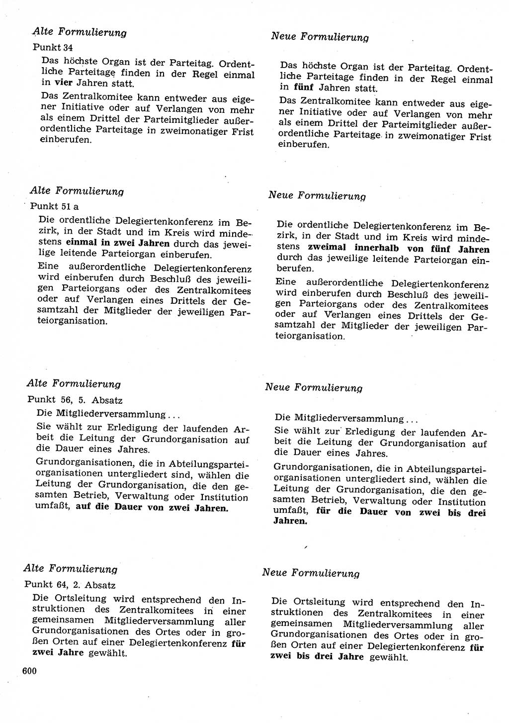 Neuer Weg (NW), Organ des Zentralkomitees (ZK) der SED (Sozialistische Einheitspartei Deutschlands) für Fragen des Parteilebens, 26. Jahrgang [Deutsche Demokratische Republik (DDR)] 1971, Seite 600 (NW ZK SED DDR 1971, S. 600)