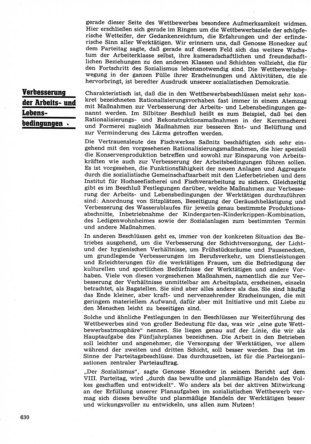 Neuer Weg (NW), Organ des Zentralkomitees (ZK) der SED (Sozialistische Einheitspartei Deutschlands) für Fragen des Parteilebens, 26. Jahrgang [Deutsche Demokratische Republik (DDR)] 1971, Seite 630 (NW ZK SED DDR 1971, S. 630)