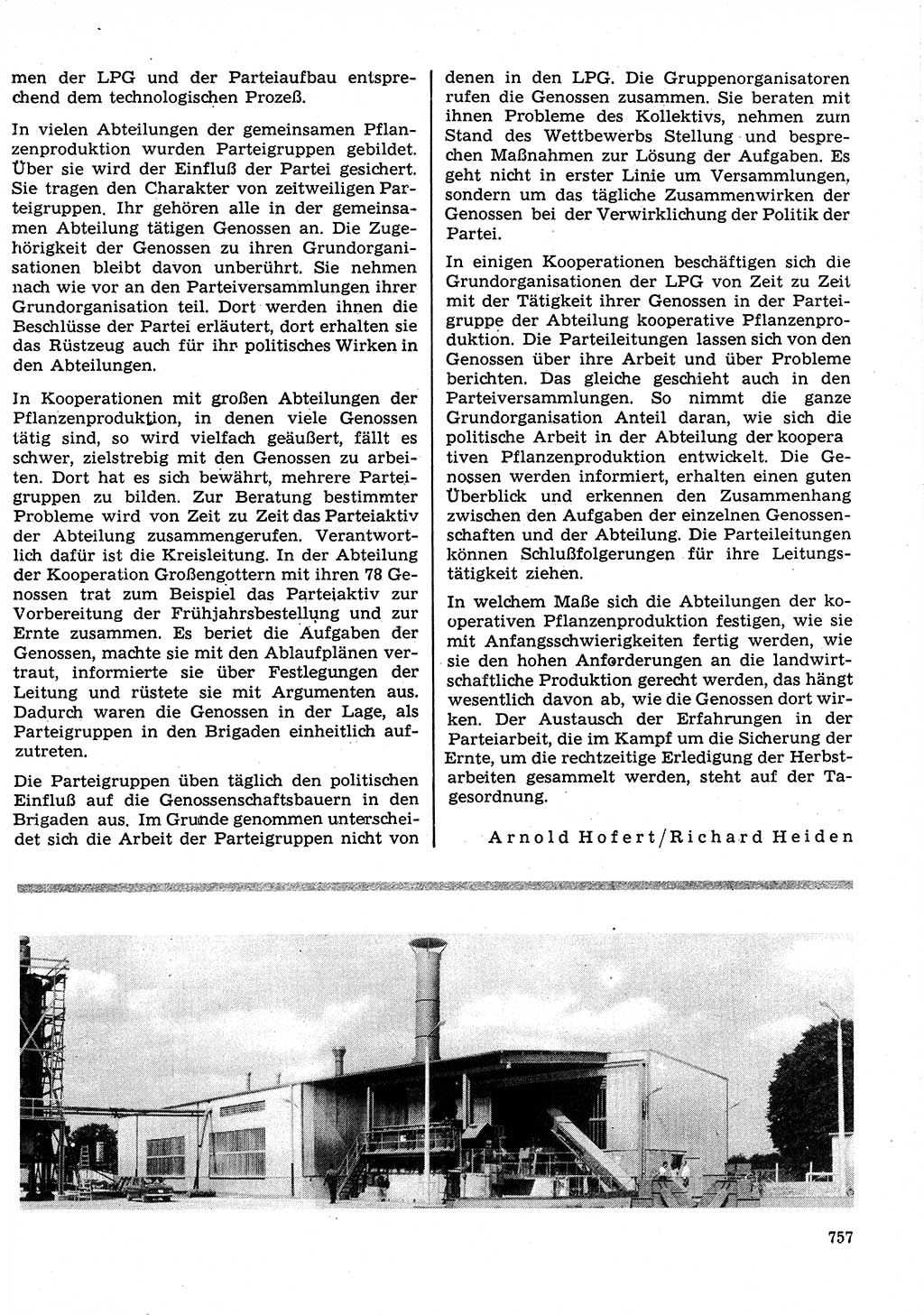 Neuer Weg (NW), Organ des Zentralkomitees (ZK) der SED (Sozialistische Einheitspartei Deutschlands) für Fragen des Parteilebens, 26. Jahrgang [Deutsche Demokratische Republik (DDR)] 1971, Seite 757 (NW ZK SED DDR 1971, S. 757)