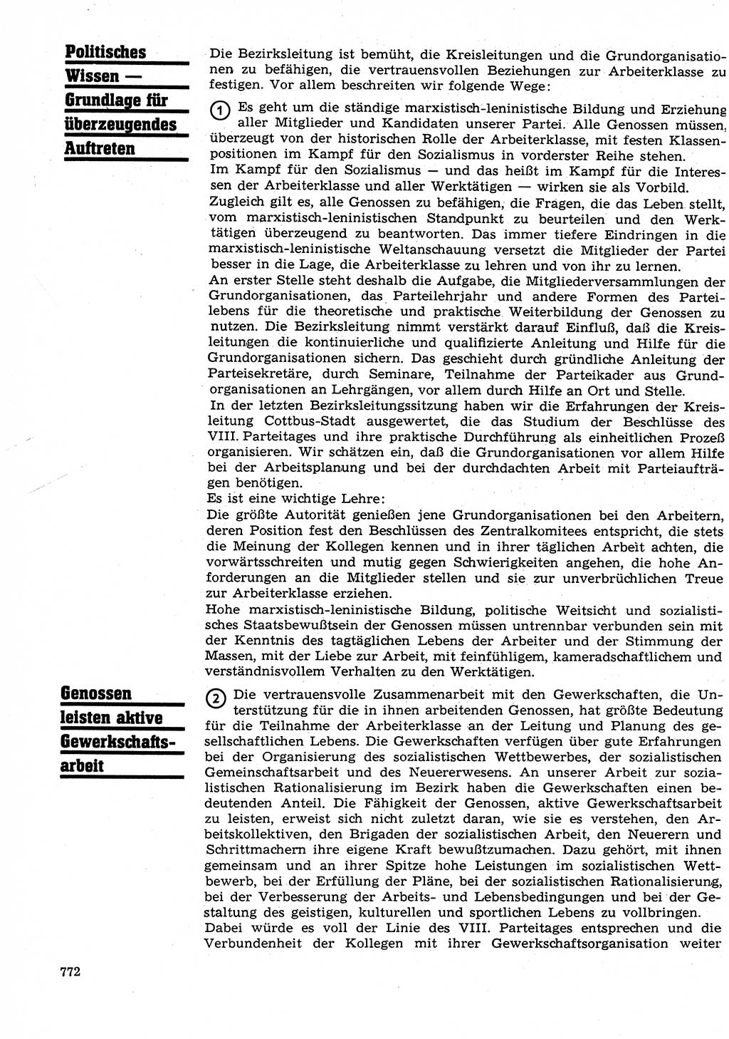 Neuer Weg (NW), Organ des Zentralkomitees (ZK) der SED (Sozialistische Einheitspartei Deutschlands) für Fragen des Parteilebens, 26. Jahrgang [Deutsche Demokratische Republik (DDR)] 1971, Seite 772 (NW ZK SED DDR 1971, S. 772)