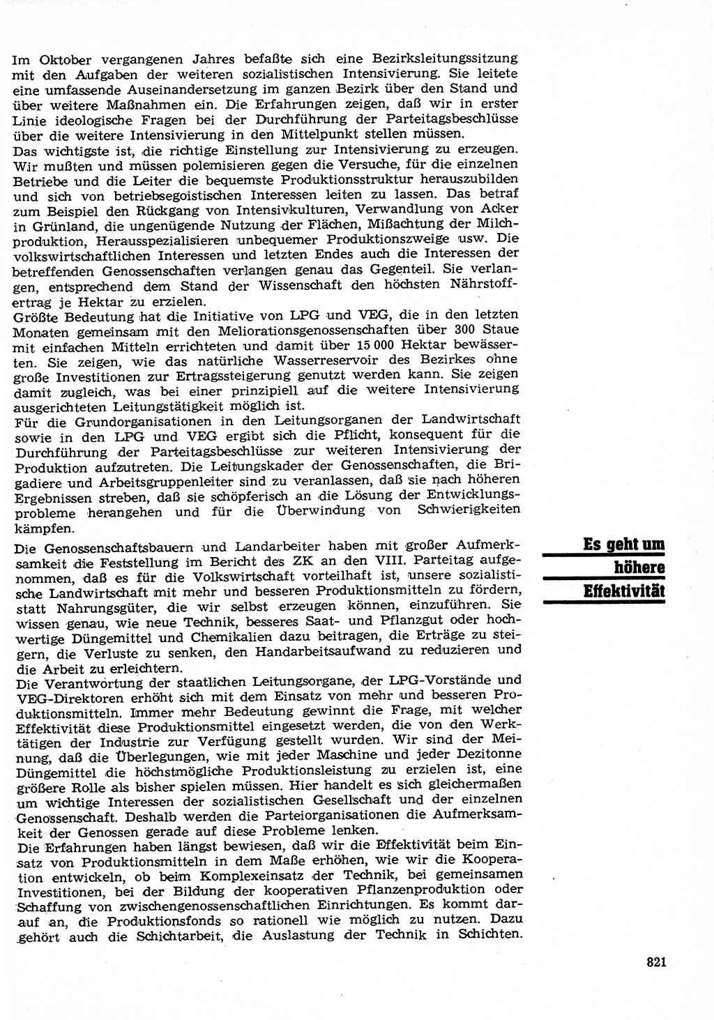 Neuer Weg (NW), Organ des Zentralkomitees (ZK) der SED (Sozialistische Einheitspartei Deutschlands) für Fragen des Parteilebens, 26. Jahrgang [Deutsche Demokratische Republik (DDR)] 1971, Seite 821 (NW ZK SED DDR 1971, S. 821)