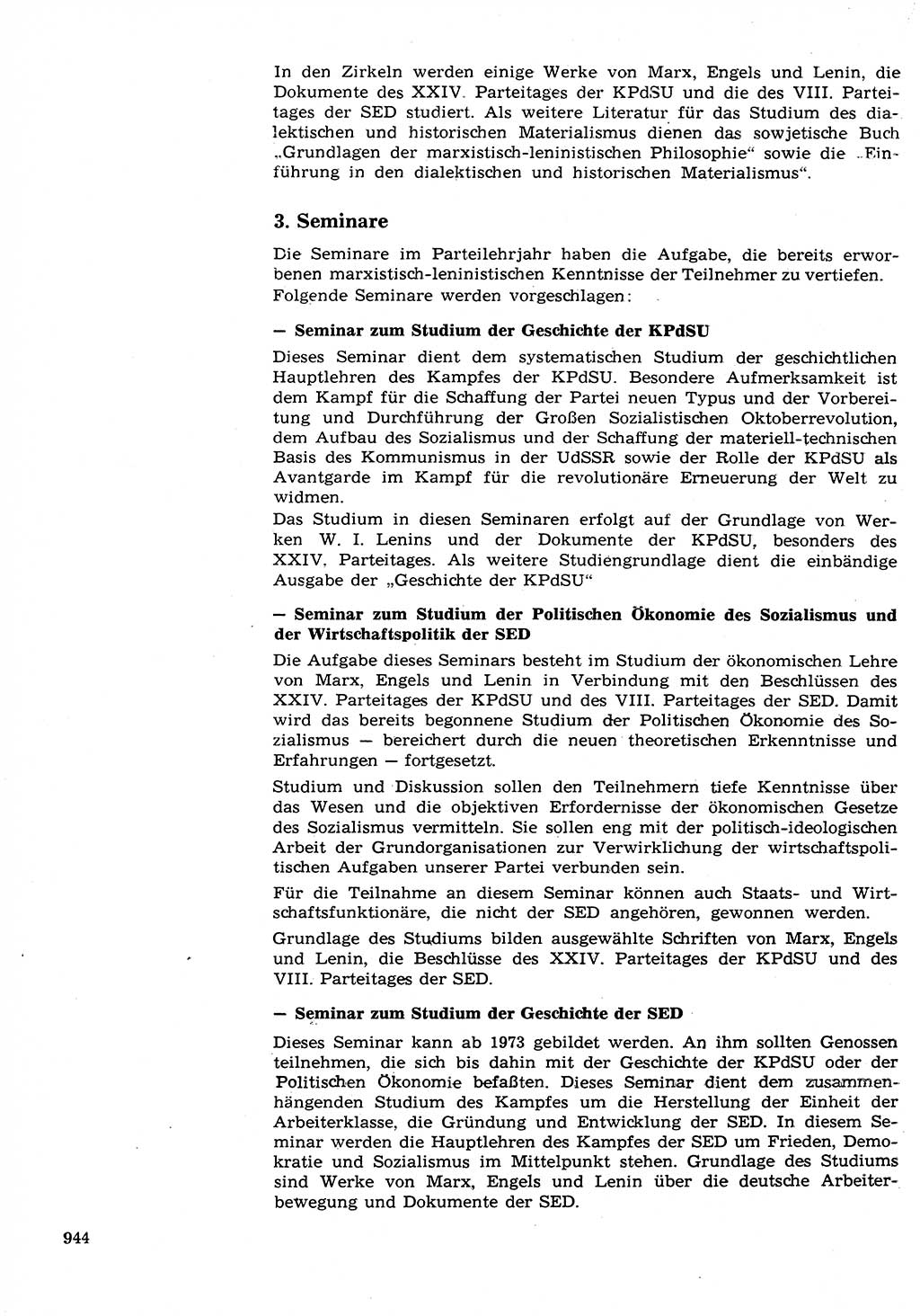 Neuer Weg (NW), Organ des Zentralkomitees (ZK) der SED (Sozialistische Einheitspartei Deutschlands) für Fragen des Parteilebens, 26. Jahrgang [Deutsche Demokratische Republik (DDR)] 1971, Seite 944 (NW ZK SED DDR 1971, S. 944)