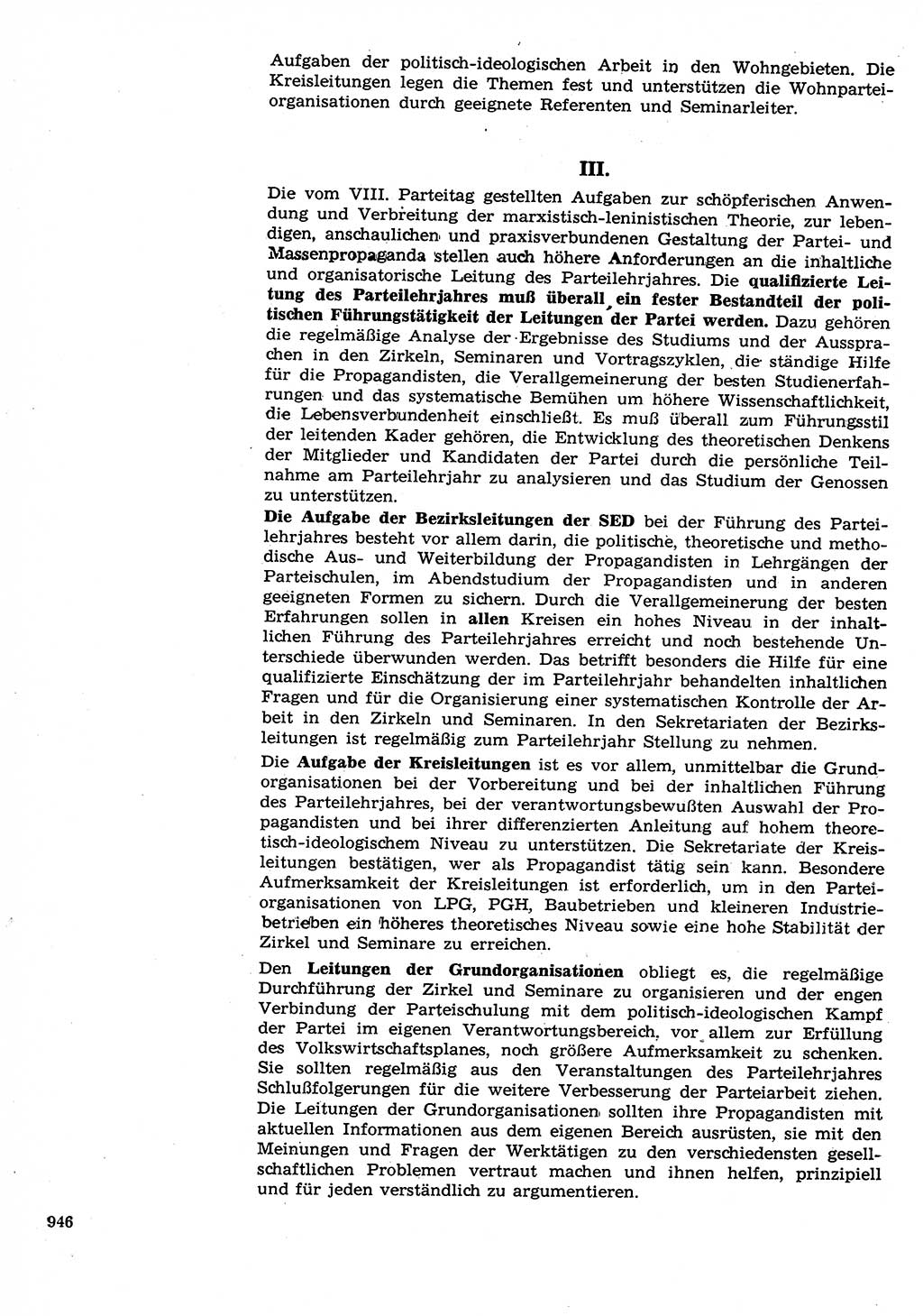 Neuer Weg (NW), Organ des Zentralkomitees (ZK) der SED (Sozialistische Einheitspartei Deutschlands) für Fragen des Parteilebens, 26. Jahrgang [Deutsche Demokratische Republik (DDR)] 1971, Seite 946 (NW ZK SED DDR 1971, S. 946)