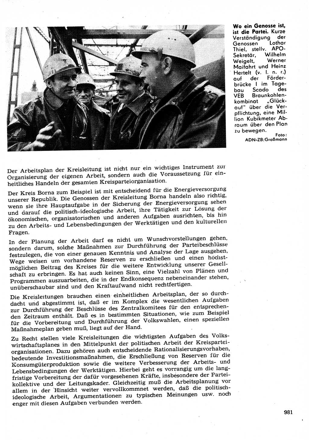 Neuer Weg (NW), Organ des Zentralkomitees (ZK) der SED (Sozialistische Einheitspartei Deutschlands) für Fragen des Parteilebens, 26. Jahrgang [Deutsche Demokratische Republik (DDR)] 1971, Seite 981 (NW ZK SED DDR 1971, S. 981)
