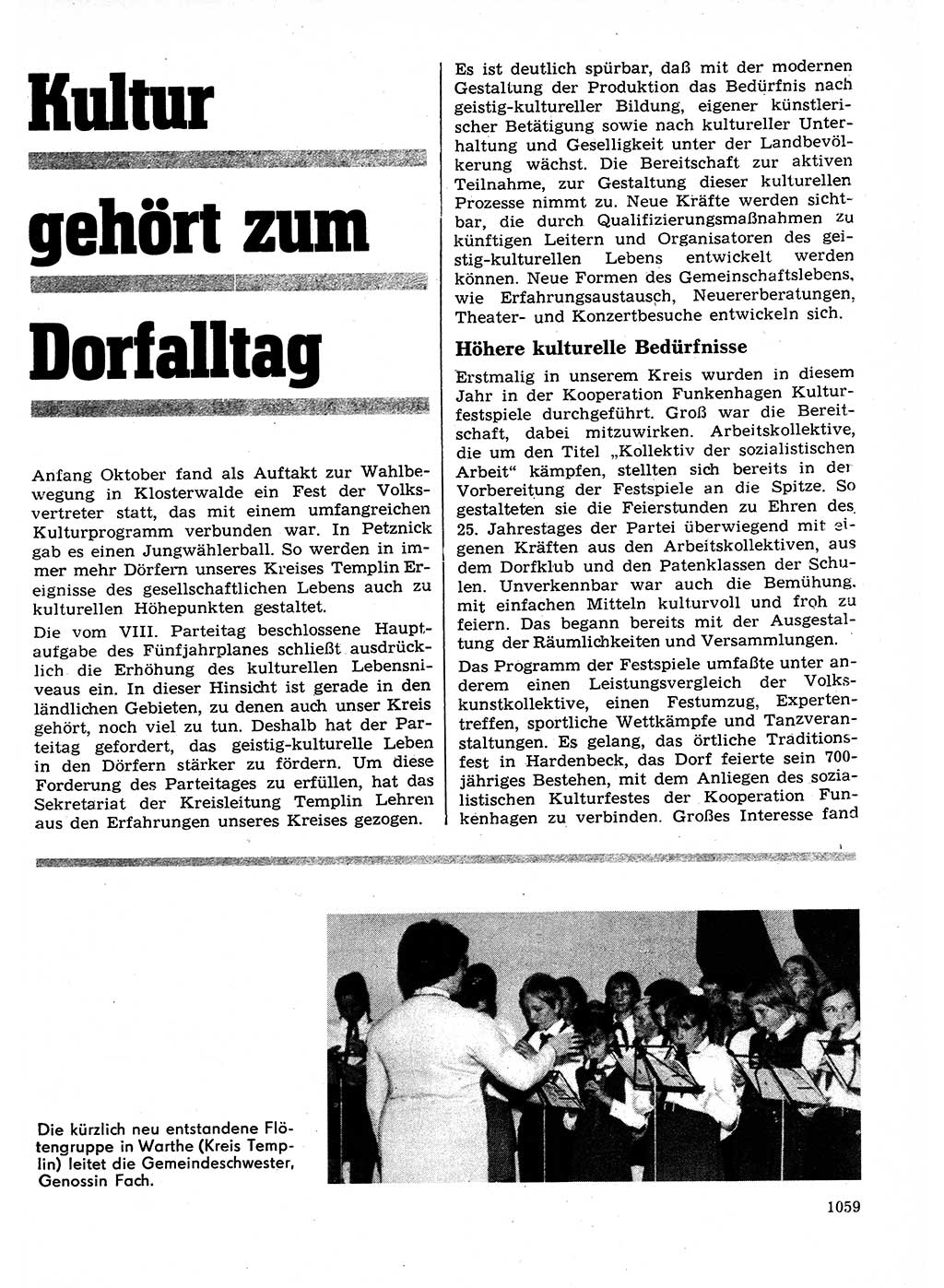 Neuer Weg (NW), Organ des Zentralkomitees (ZK) der SED (Sozialistische Einheitspartei Deutschlands) für Fragen des Parteilebens, 26. Jahrgang [Deutsche Demokratische Republik (DDR)] 1971, Seite 1059 (NW ZK SED DDR 1971, S. 1059)