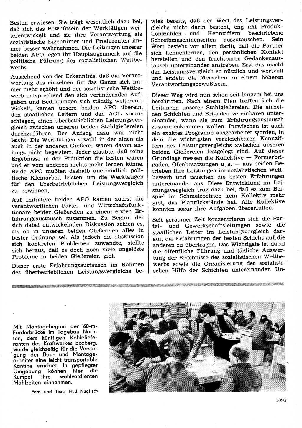 Neuer Weg (NW), Organ des Zentralkomitees (ZK) der SED (Sozialistische Einheitspartei Deutschlands) für Fragen des Parteilebens, 26. Jahrgang [Deutsche Demokratische Republik (DDR)] 1971, Seite 1093 (NW ZK SED DDR 1971, S. 1093)