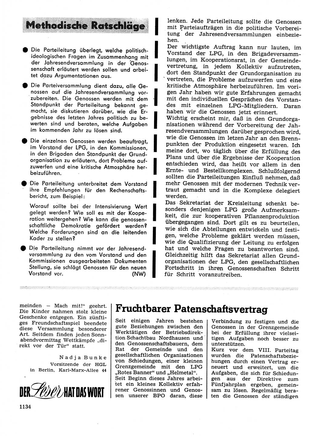 Neuer Weg (NW), Organ des Zentralkomitees (ZK) der SED (Sozialistische Einheitspartei Deutschlands) für Fragen des Parteilebens, 26. Jahrgang [Deutsche Demokratische Republik (DDR)] 1971, Seite 1134 (NW ZK SED DDR 1971, S. 1134)