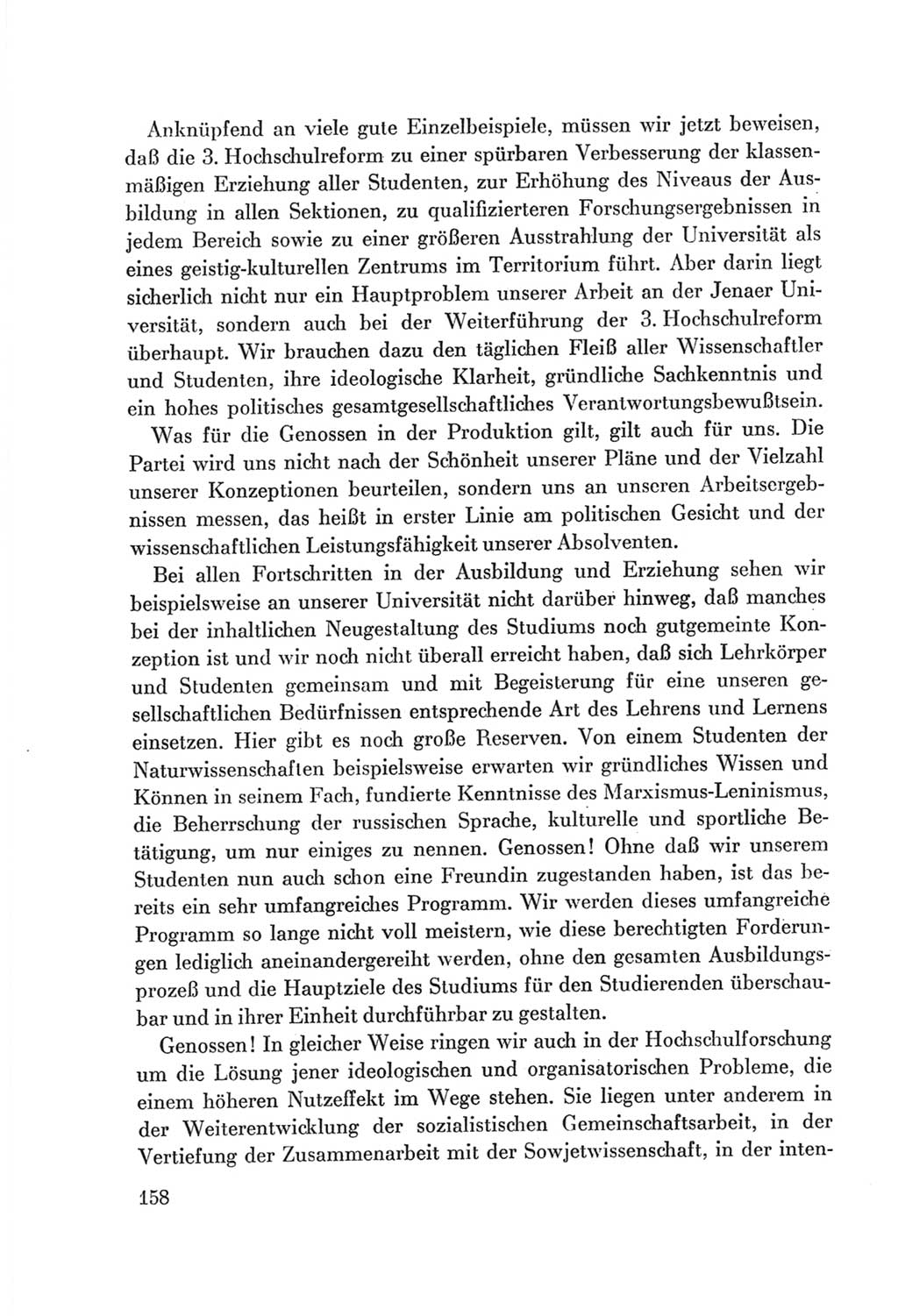 Protokoll der Verhandlungen des Ⅷ. Parteitages der Sozialistischen Einheitspartei Deutschlands (SED) [Deutsche Demokratische Republik (DDR)] 1971, Band 1, Seite 158 (Prot. Verh. Ⅷ. PT SED DDR 1971, Bd. 1, S. 158)