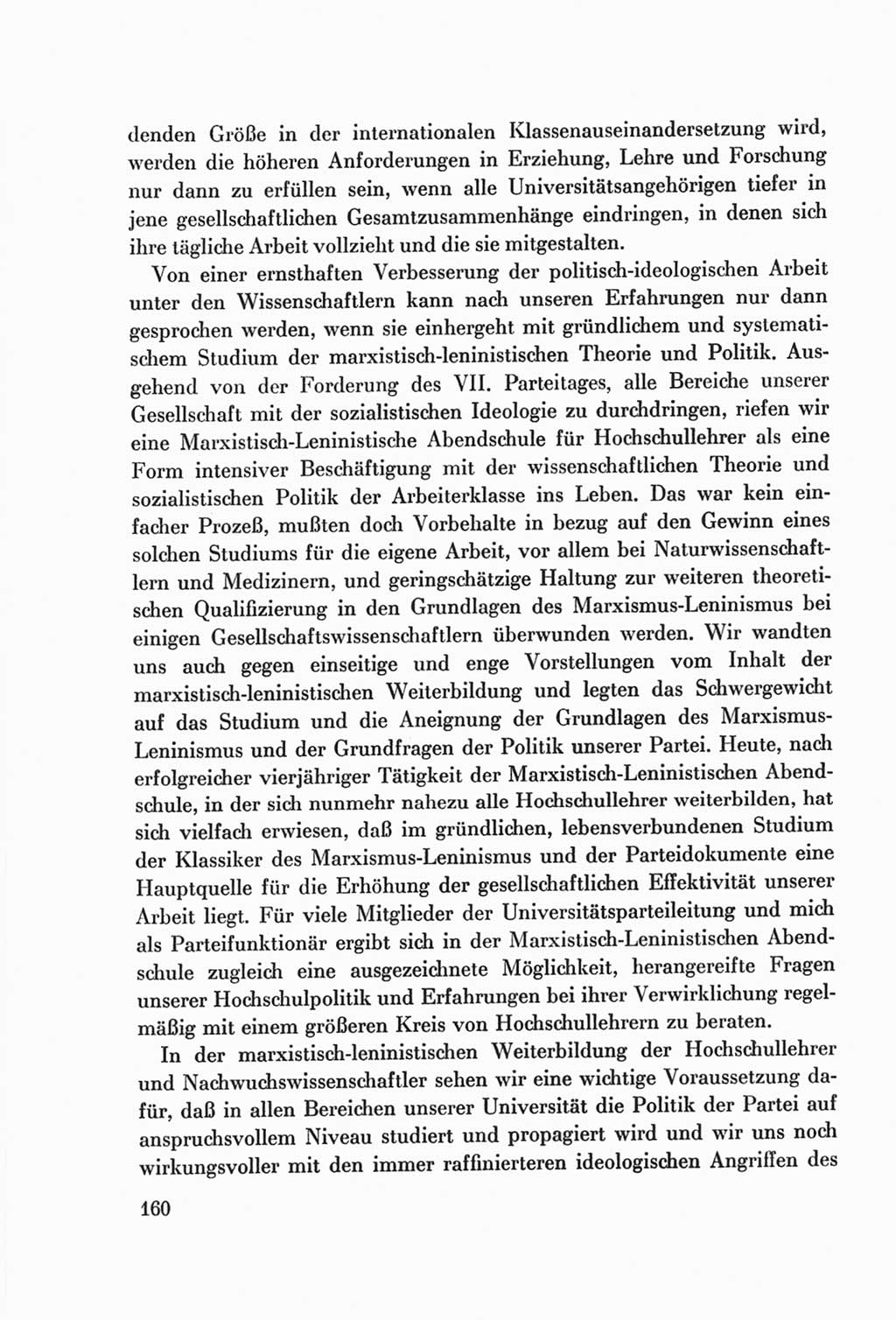 Protokoll der Verhandlungen des Ⅷ. Parteitages der Sozialistischen Einheitspartei Deutschlands (SED) [Deutsche Demokratische Republik (DDR)] 1971, Band 1, Seite 160 (Prot. Verh. Ⅷ. PT SED DDR 1971, Bd. 1, S. 160)