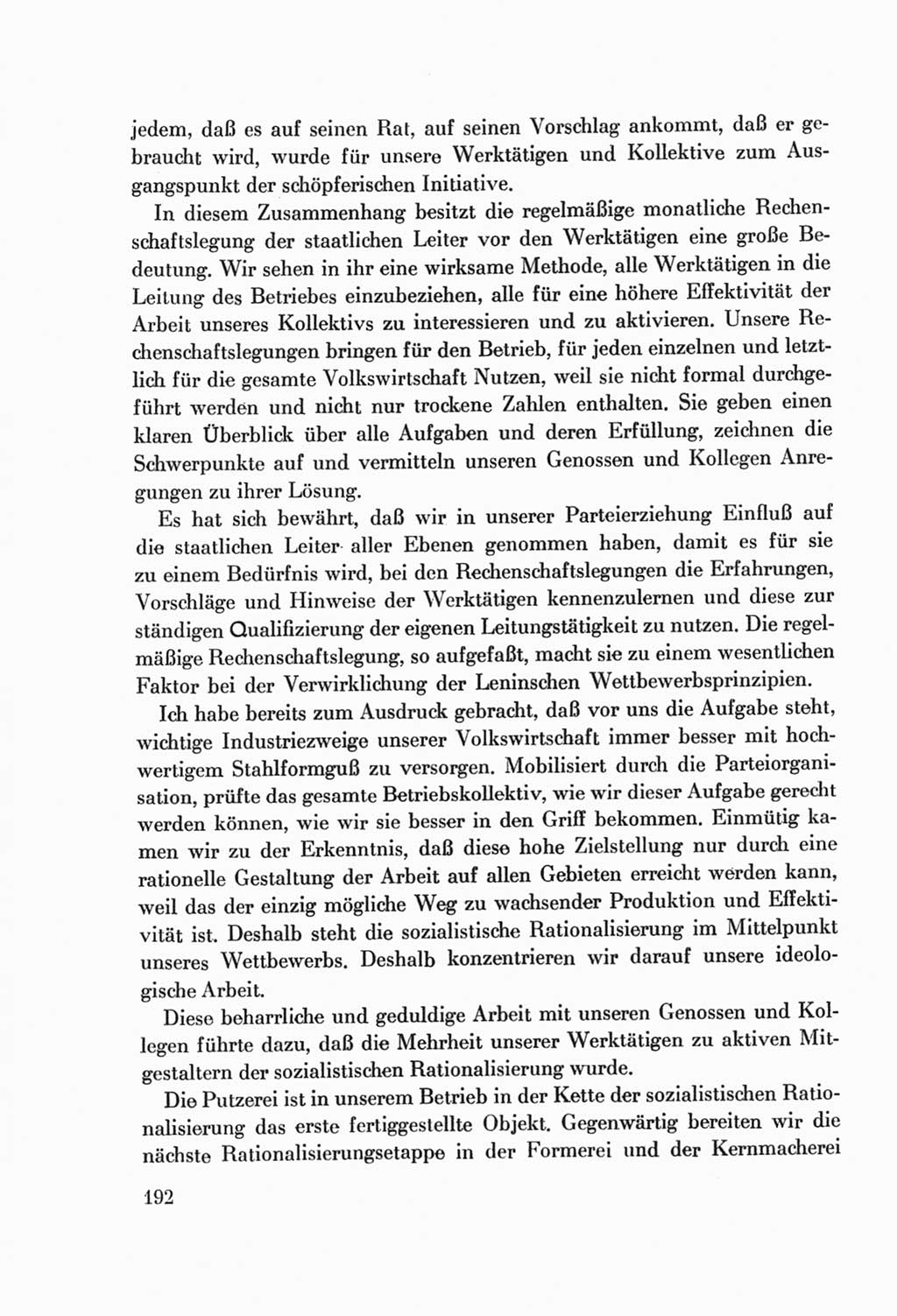 Protokoll der Verhandlungen des Ⅷ. Parteitages der Sozialistischen Einheitspartei Deutschlands (SED) [Deutsche Demokratische Republik (DDR)] 1971, Band 1, Seite 192 (Prot. Verh. Ⅷ. PT SED DDR 1971, Bd. 1, S. 192)