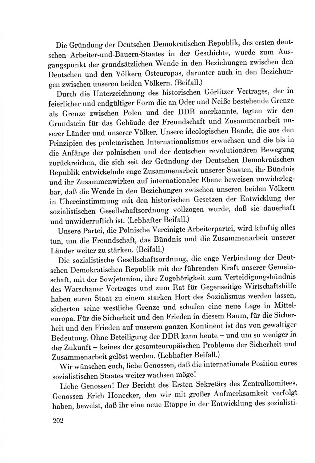 Protokoll der Verhandlungen des Ⅷ. Parteitages der Sozialistischen Einheitspartei Deutschlands (SED) [Deutsche Demokratische Republik (DDR)] 1971, Band 1, Seite 202 (Prot. Verh. Ⅷ. PT SED DDR 1971, Bd. 1, S. 202)