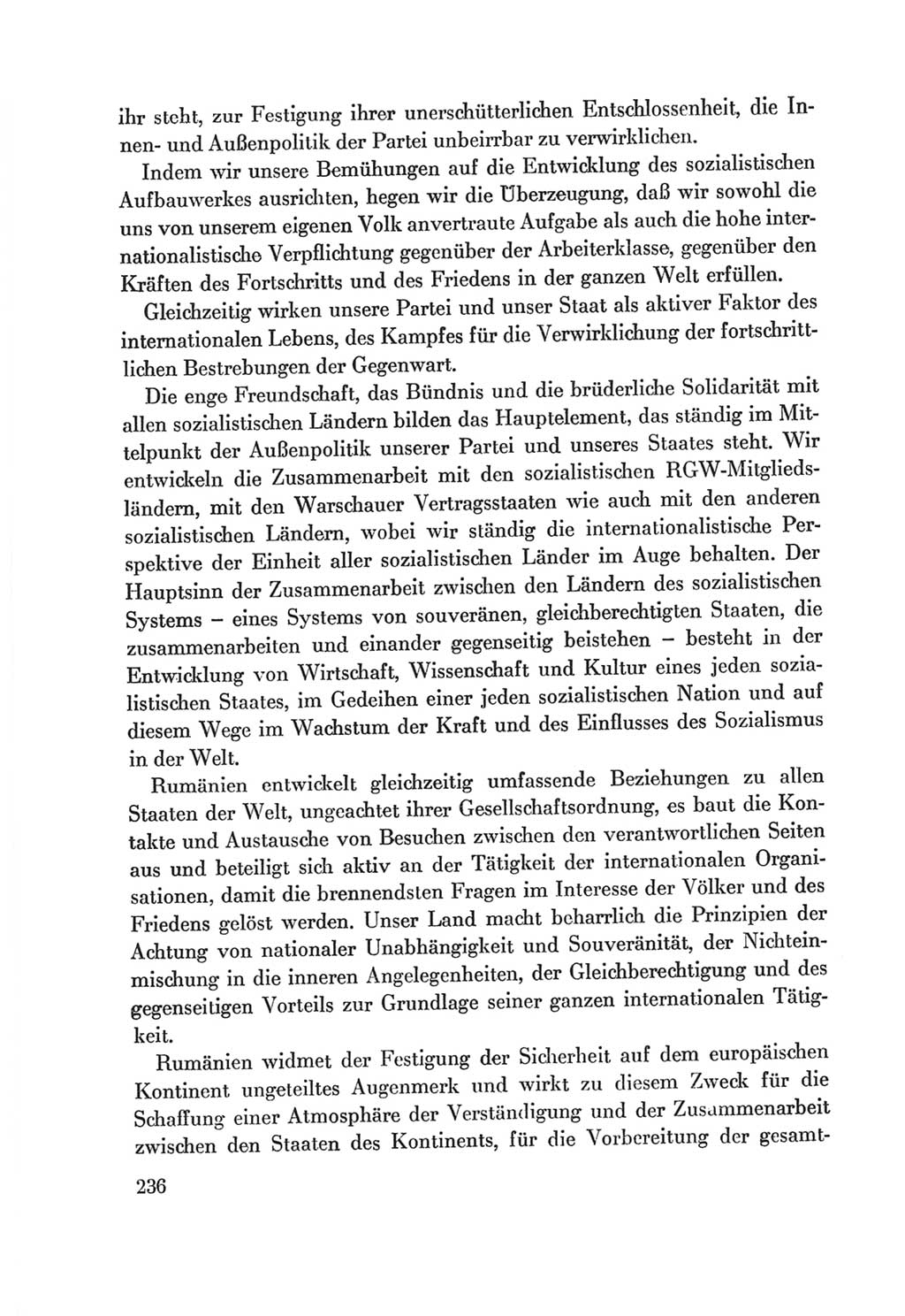 Protokoll der Verhandlungen des Ⅷ. Parteitages der Sozialistischen Einheitspartei Deutschlands (SED) [Deutsche Demokratische Republik (DDR)] 1971, Band 1, Seite 236 (Prot. Verh. Ⅷ. PT SED DDR 1971, Bd. 1, S. 236)