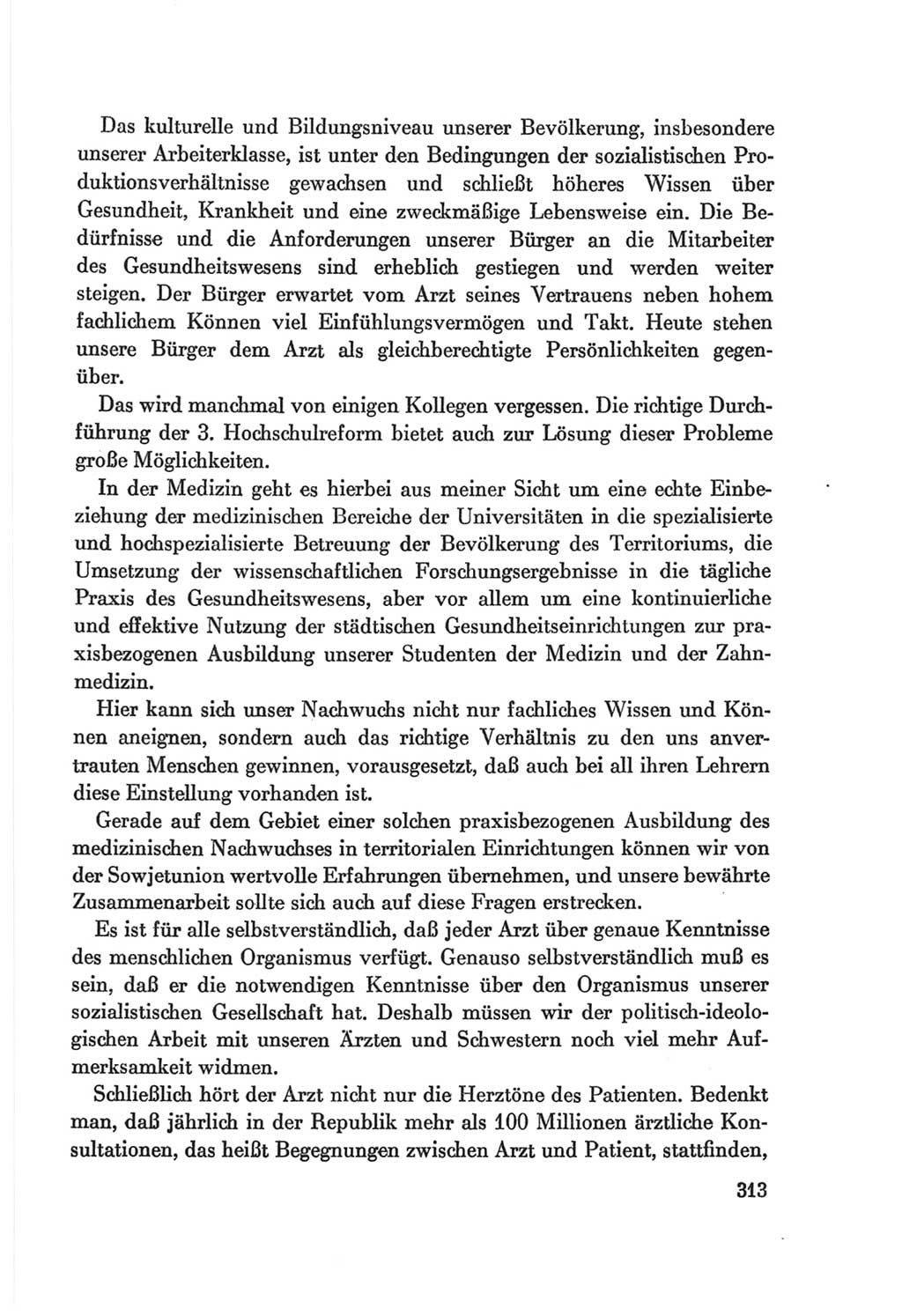 Protokoll der Verhandlungen des Ⅷ. Parteitages der Sozialistischen Einheitspartei Deutschlands (SED) [Deutsche Demokratische Republik (DDR)] 1971, Band 1, Seite 313 (Prot. Verh. Ⅷ. PT SED DDR 1971, Bd. 1, S. 313)