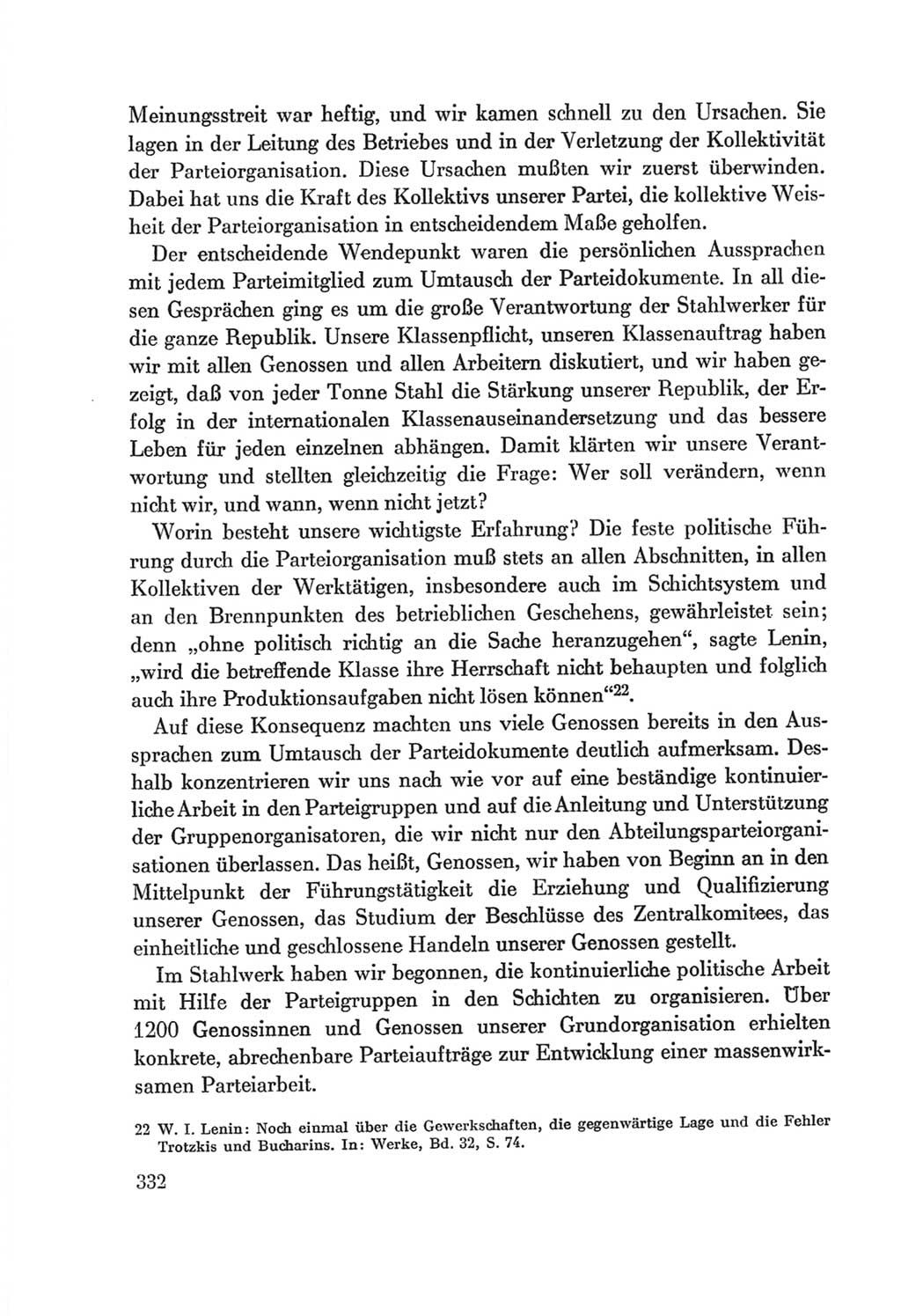 Protokoll der Verhandlungen des Ⅷ. Parteitages der Sozialistischen Einheitspartei Deutschlands (SED) [Deutsche Demokratische Republik (DDR)] 1971, Band 1, Seite 332 (Prot. Verh. Ⅷ. PT SED DDR 1971, Bd. 1, S. 332)