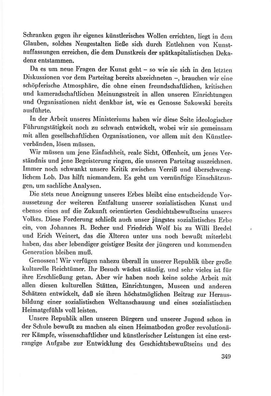 Protokoll der Verhandlungen des Ⅷ. Parteitages der Sozialistischen Einheitspartei Deutschlands (SED) [Deutsche Demokratische Republik (DDR)] 1971, Band 1, Seite 349 (Prot. Verh. Ⅷ. PT SED DDR 1971, Bd. 1, S. 349)