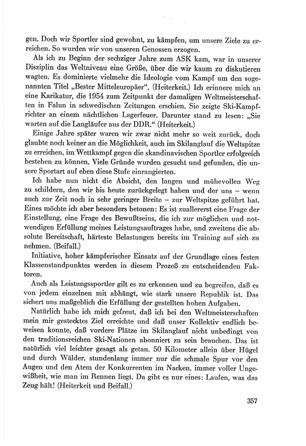 Protokoll der Verhandlungen des Ⅷ. Parteitages der Sozialistischen Einheitspartei Deutschlands (SED) [Deutsche Demokratische Republik (DDR)] 1971, Band 1, Seite 357 (Prot. Verh. Ⅷ. PT SED DDR 1971, Bd. 1, S. 357)