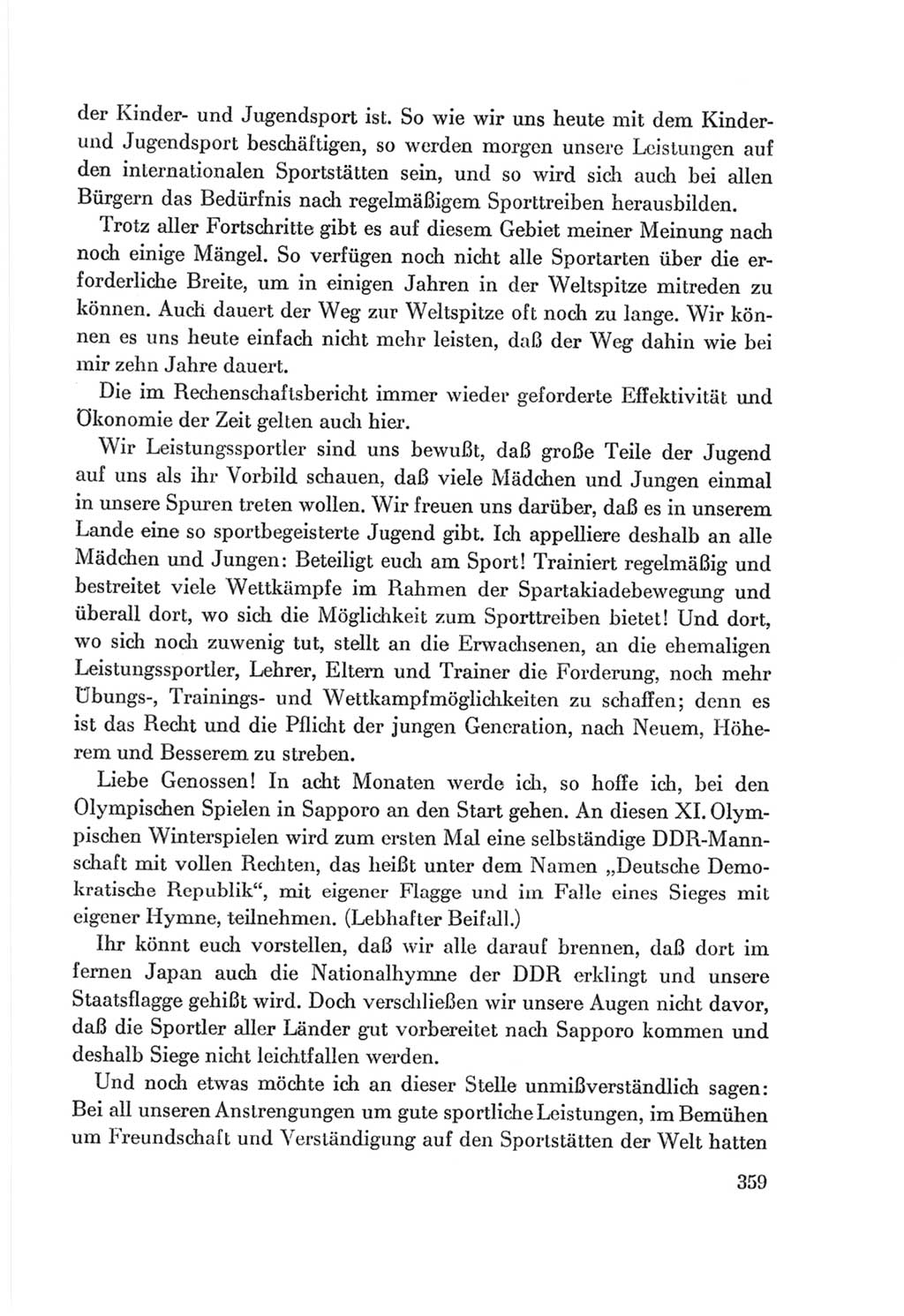 Protokoll der Verhandlungen des Ⅷ. Parteitages der Sozialistischen Einheitspartei Deutschlands (SED) [Deutsche Demokratische Republik (DDR)] 1971, Band 1, Seite 359 (Prot. Verh. Ⅷ. PT SED DDR 1971, Bd. 1, S. 359)