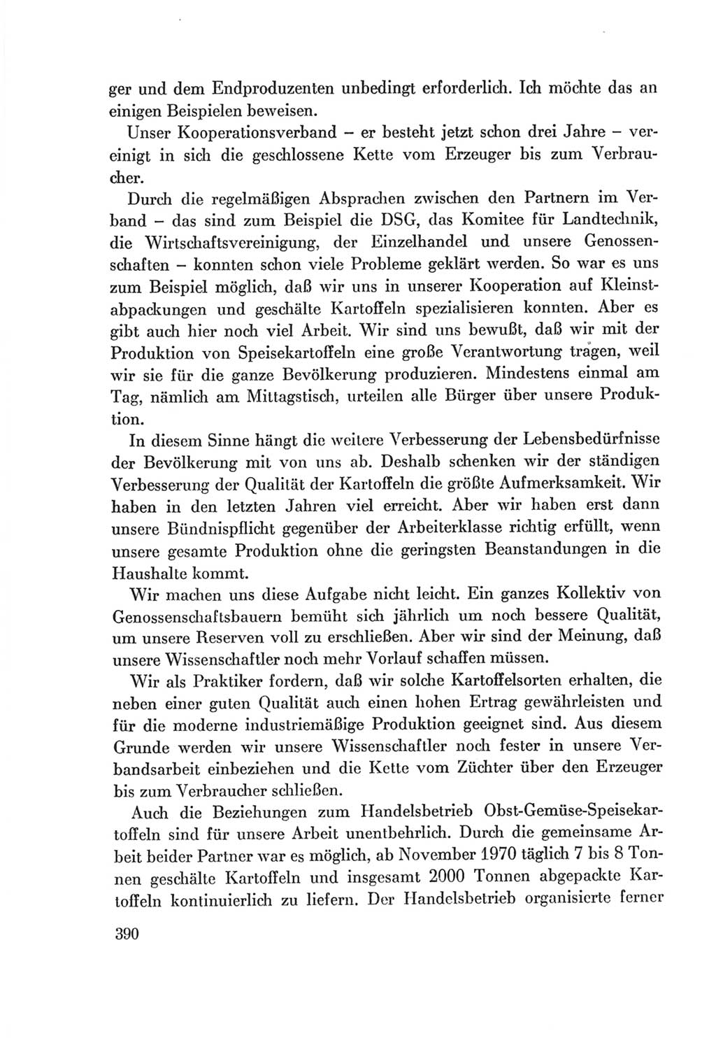 Protokoll der Verhandlungen des Ⅷ. Parteitages der Sozialistischen Einheitspartei Deutschlands (SED) [Deutsche Demokratische Republik (DDR)] 1971, Band 1, Seite 390 (Prot. Verh. Ⅷ. PT SED DDR 1971, Bd. 1, S. 390)