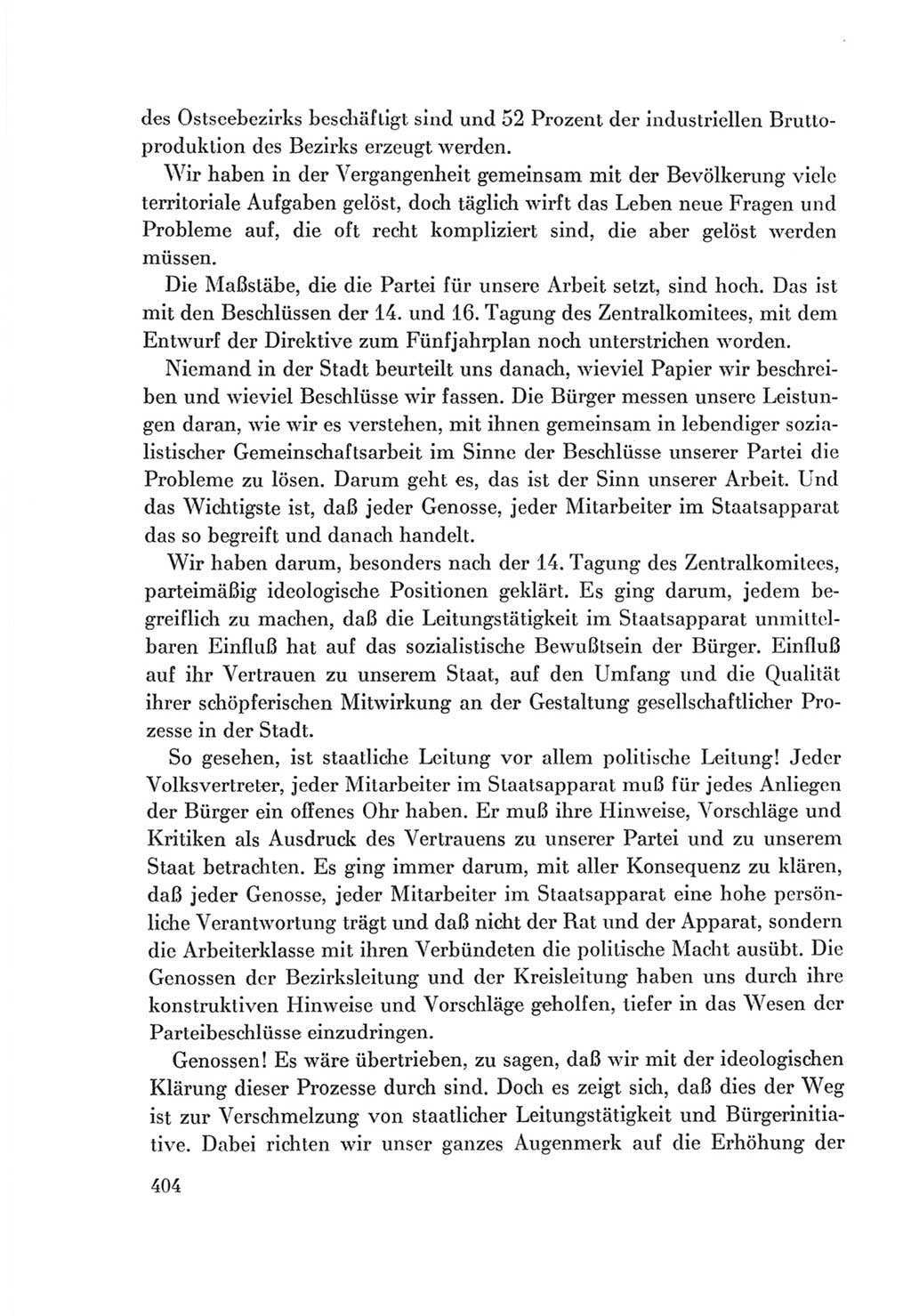 Protokoll der Verhandlungen des Ⅷ. Parteitages der Sozialistischen Einheitspartei Deutschlands (SED) [Deutsche Demokratische Republik (DDR)] 1971, Band 1, Seite 404 (Prot. Verh. Ⅷ. PT SED DDR 1971, Bd. 1, S. 404)