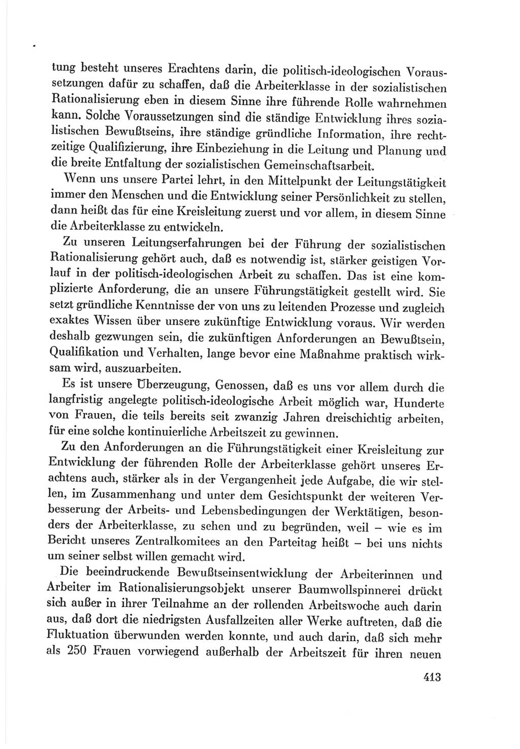 Protokoll der Verhandlungen des Ⅷ. Parteitages der Sozialistischen Einheitspartei Deutschlands (SED) [Deutsche Demokratische Republik (DDR)] 1971, Band 1, Seite 413 (Prot. Verh. Ⅷ. PT SED DDR 1971, Bd. 1, S. 413)