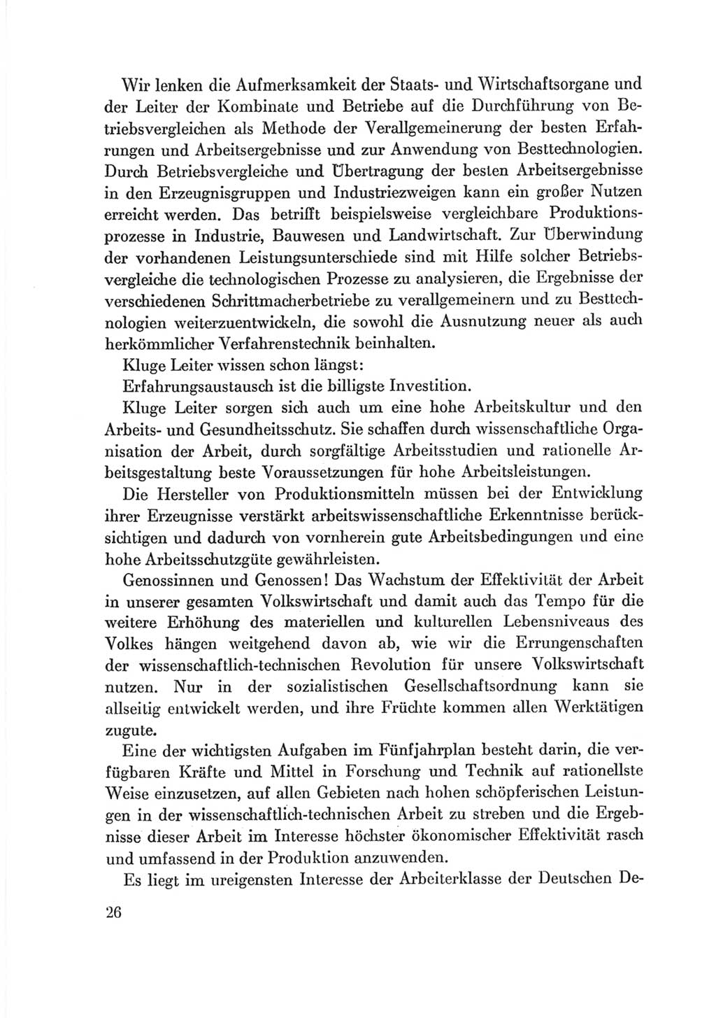 Protokoll der Verhandlungen des Ⅷ. Parteitages der Sozialistischen Einheitspartei Deutschlands (SED) [Deutsche Demokratische Republik (DDR)] 1971, Band 2, Seite 26 (Prot. Verh. Ⅷ. PT SED DDR 1971, Bd. 2, S. 26)