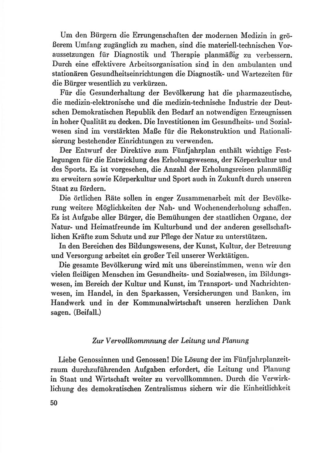 Protokoll der Verhandlungen des Ⅷ. Parteitages der Sozialistischen Einheitspartei Deutschlands (SED) [Deutsche Demokratische Republik (DDR)] 1971, Band 2, Seite 50 (Prot. Verh. Ⅷ. PT SED DDR 1971, Bd. 2, S. 50)