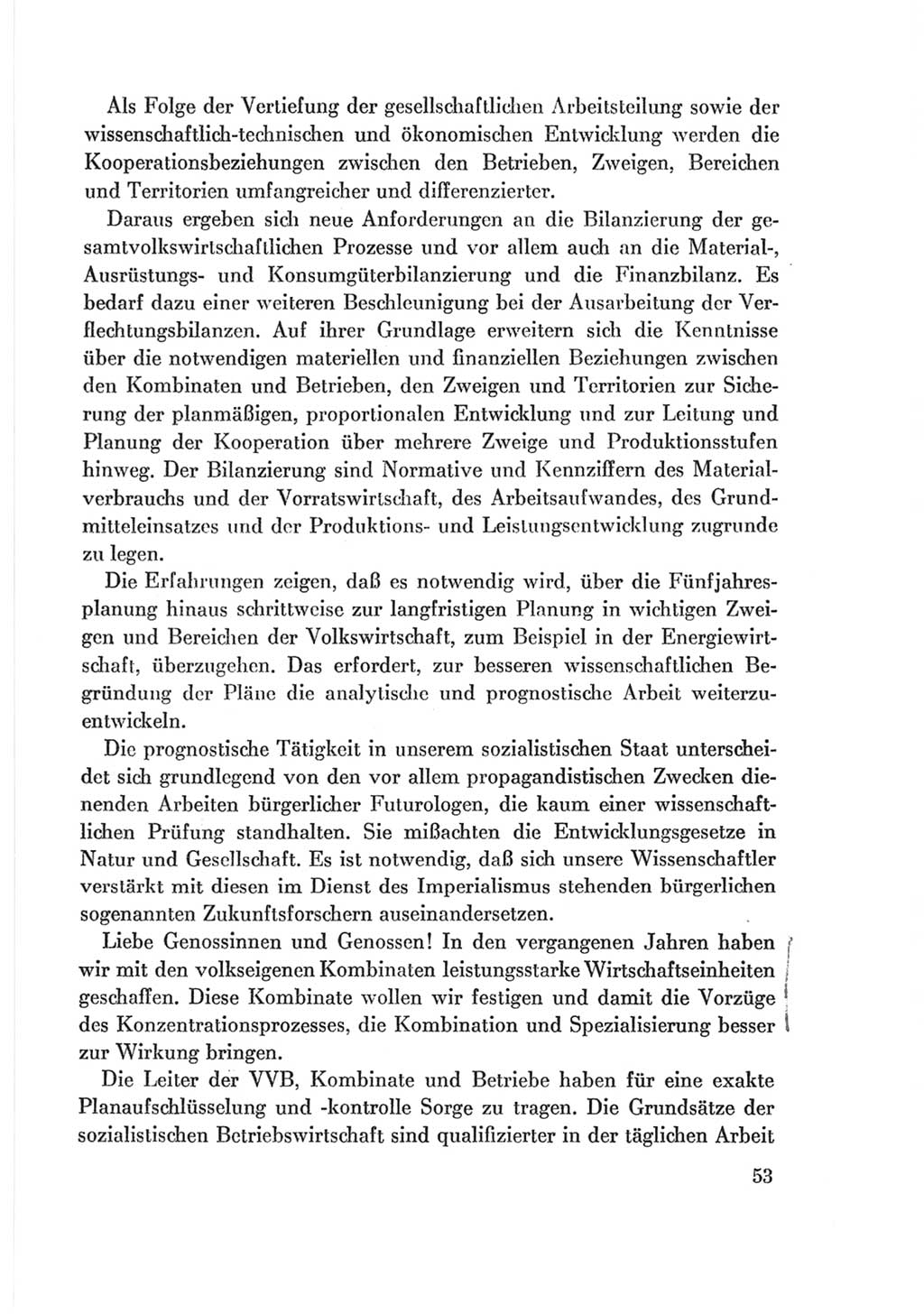 Protokoll der Verhandlungen des Ⅷ. Parteitages der Sozialistischen Einheitspartei Deutschlands (SED) [Deutsche Demokratische Republik (DDR)] 1971, Band 2, Seite 53 (Prot. Verh. Ⅷ. PT SED DDR 1971, Bd. 2, S. 53)