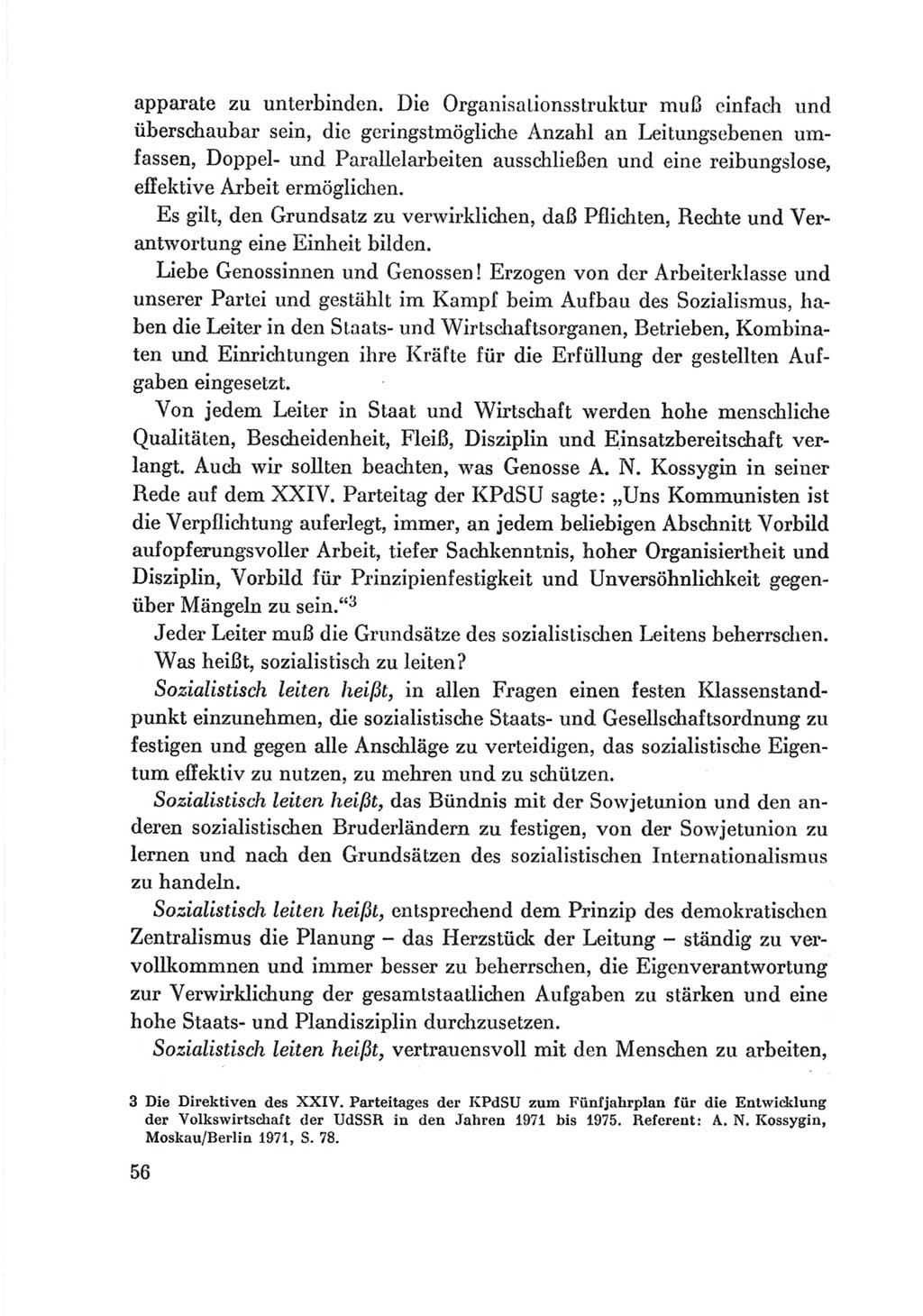 Protokoll der Verhandlungen des Ⅷ. Parteitages der Sozialistischen Einheitspartei Deutschlands (SED) [Deutsche Demokratische Republik (DDR)] 1971, Band 2, Seite 56 (Prot. Verh. Ⅷ. PT SED DDR 1971, Bd. 2, S. 56)