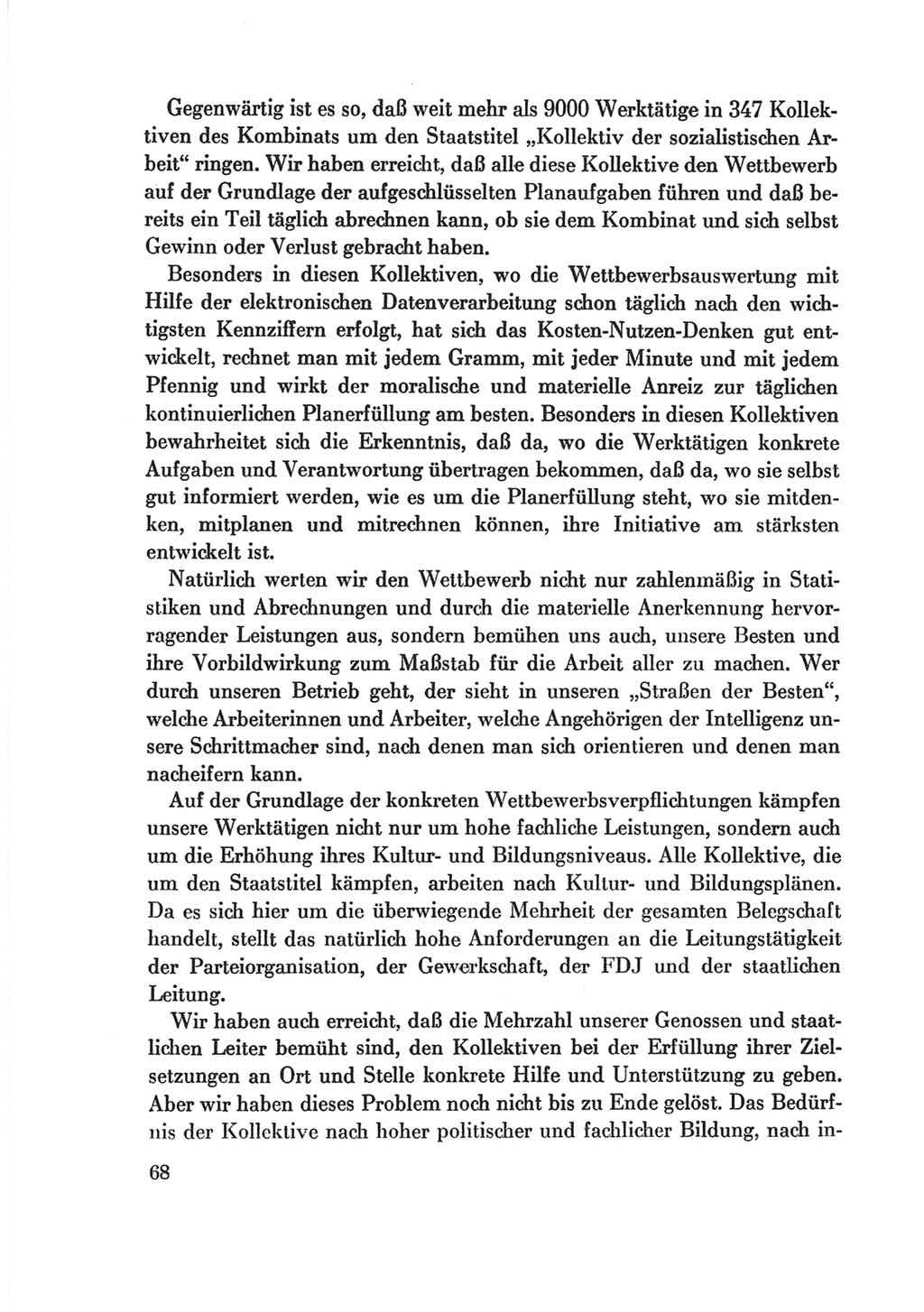 Protokoll der Verhandlungen des Ⅷ. Parteitages der Sozialistischen Einheitspartei Deutschlands (SED) [Deutsche Demokratische Republik (DDR)] 1971, Band 2, Seite 68 (Prot. Verh. Ⅷ. PT SED DDR 1971, Bd. 2, S. 68)