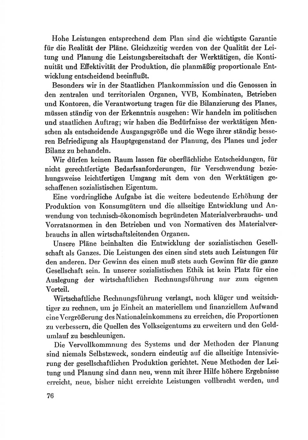 Protokoll der Verhandlungen des Ⅷ. Parteitages der Sozialistischen Einheitspartei Deutschlands (SED) [Deutsche Demokratische Republik (DDR)] 1971, Band 2, Seite 76 (Prot. Verh. Ⅷ. PT SED DDR 1971, Bd. 2, S. 76)