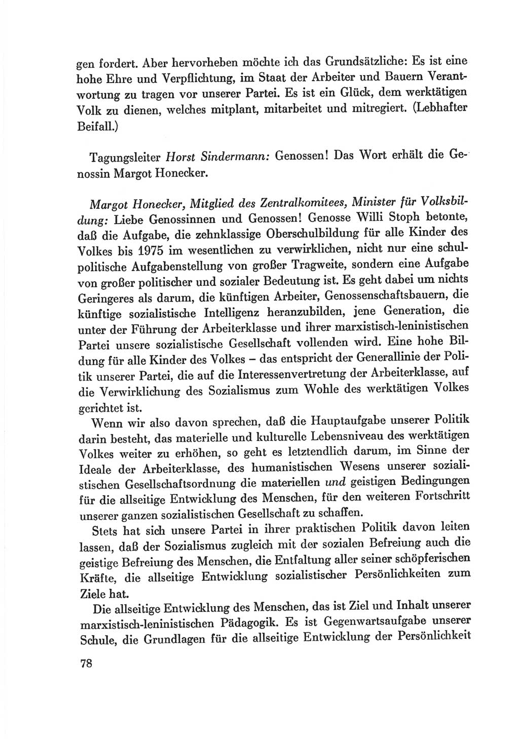 Protokoll der Verhandlungen des Ⅷ. Parteitages der Sozialistischen Einheitspartei Deutschlands (SED) [Deutsche Demokratische Republik (DDR)] 1971, Band 2, Seite 78 (Prot. Verh. Ⅷ. PT SED DDR 1971, Bd. 2, S. 78)