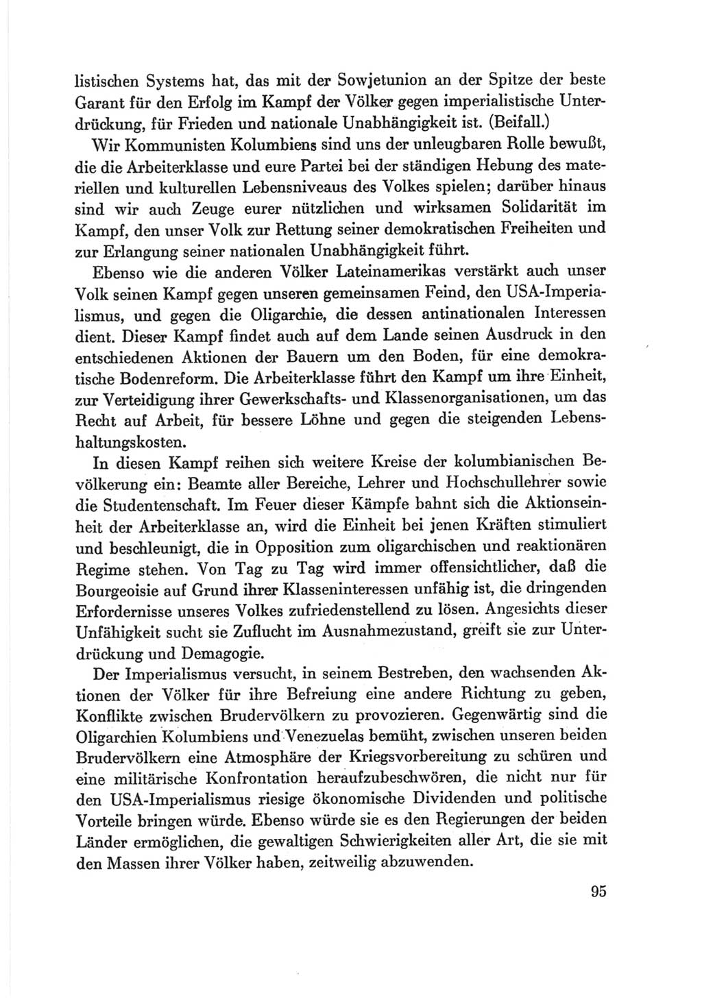 Protokoll der Verhandlungen des Ⅷ. Parteitages der Sozialistischen Einheitspartei Deutschlands (SED) [Deutsche Demokratische Republik (DDR)] 1971, Band 2, Seite 95 (Prot. Verh. Ⅷ. PT SED DDR 1971, Bd. 2, S. 95)