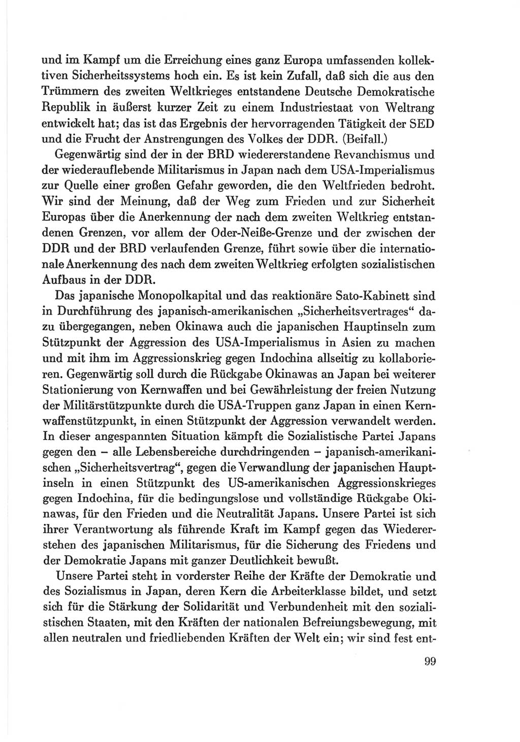 Protokoll der Verhandlungen des Ⅷ. Parteitages der Sozialistischen Einheitspartei Deutschlands (SED) [Deutsche Demokratische Republik (DDR)] 1971, Band 2, Seite 99 (Prot. Verh. Ⅷ. PT SED DDR 1971, Bd. 2, S. 99)