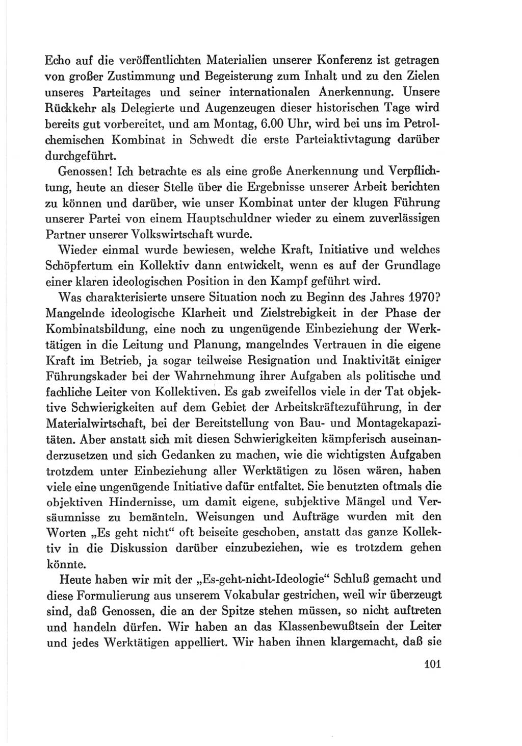 Protokoll der Verhandlungen des Ⅷ. Parteitages der Sozialistischen Einheitspartei Deutschlands (SED) [Deutsche Demokratische Republik (DDR)] 1971, Band 2, Seite 101 (Prot. Verh. Ⅷ. PT SED DDR 1971, Bd. 2, S. 101)