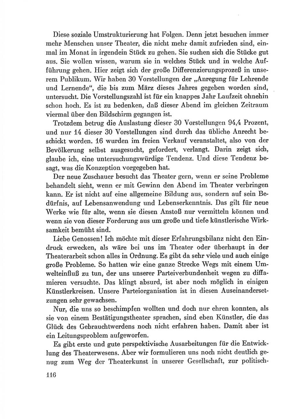 Protokoll der Verhandlungen des Ⅷ. Parteitages der Sozialistischen Einheitspartei Deutschlands (SED) [Deutsche Demokratische Republik (DDR)] 1971, Band 2, Seite 116 (Prot. Verh. Ⅷ. PT SED DDR 1971, Bd. 2, S. 116)