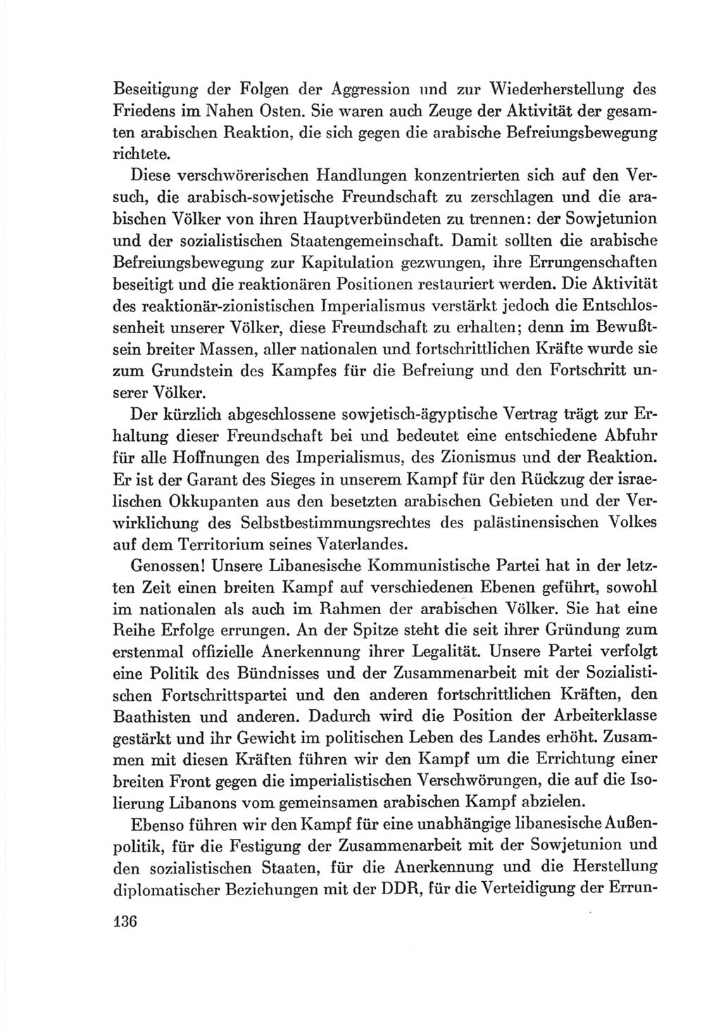 Protokoll der Verhandlungen des Ⅷ. Parteitages der Sozialistischen Einheitspartei Deutschlands (SED) [Deutsche Demokratische Republik (DDR)] 1971, Band 2, Seite 136 (Prot. Verh. Ⅷ. PT SED DDR 1971, Bd. 2, S. 136)