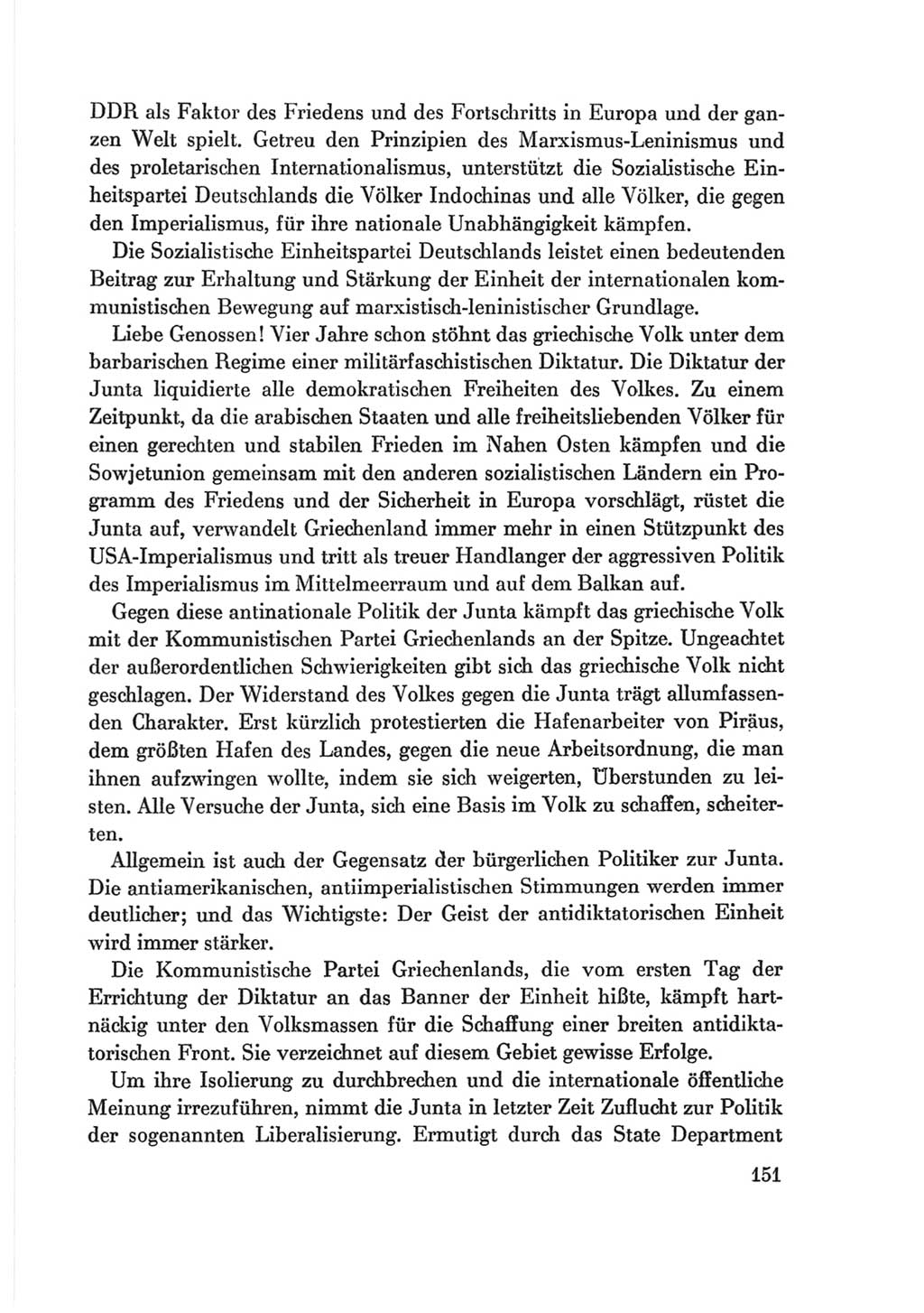Protokoll der Verhandlungen des Ⅷ. Parteitages der Sozialistischen Einheitspartei Deutschlands (SED) [Deutsche Demokratische Republik (DDR)] 1971, Band 2, Seite 151 (Prot. Verh. Ⅷ. PT SED DDR 1971, Bd. 2, S. 151)