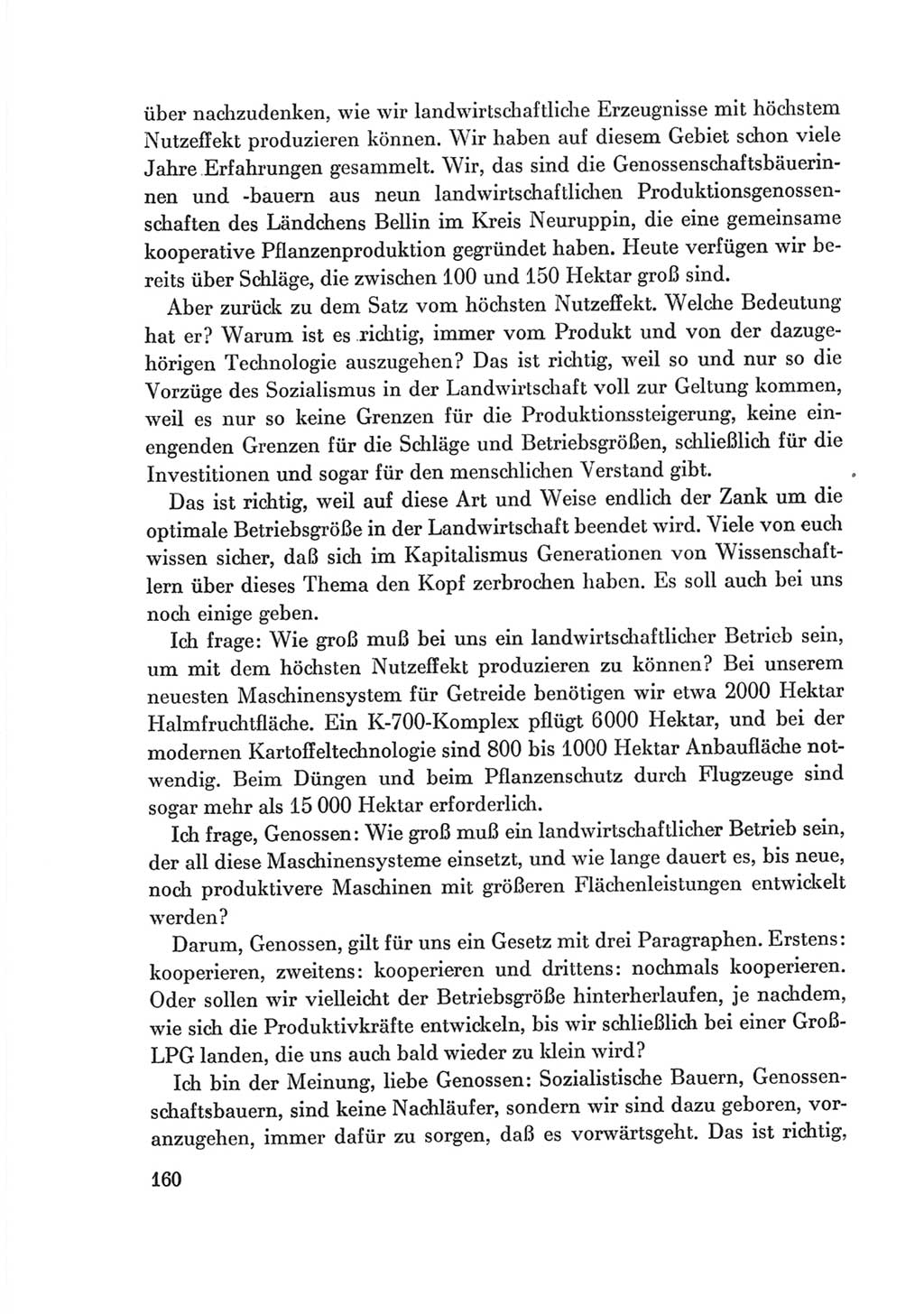Protokoll der Verhandlungen des Ⅷ. Parteitages der Sozialistischen Einheitspartei Deutschlands (SED) [Deutsche Demokratische Republik (DDR)] 1971, Band 2, Seite 160 (Prot. Verh. Ⅷ. PT SED DDR 1971, Bd. 2, S. 160)