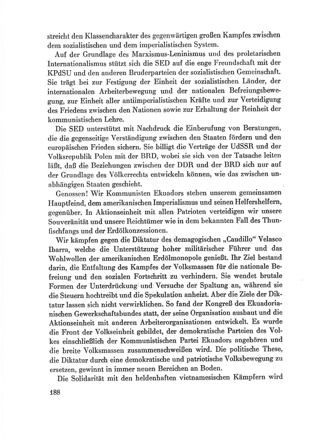 Protokoll der Verhandlungen des Ⅷ. Parteitages der Sozialistischen Einheitspartei Deutschlands (SED) [Deutsche Demokratische Republik (DDR)] 1971, Band 2, Seite 188 (Prot. Verh. Ⅷ. PT SED DDR 1971, Bd. 2, S. 188)