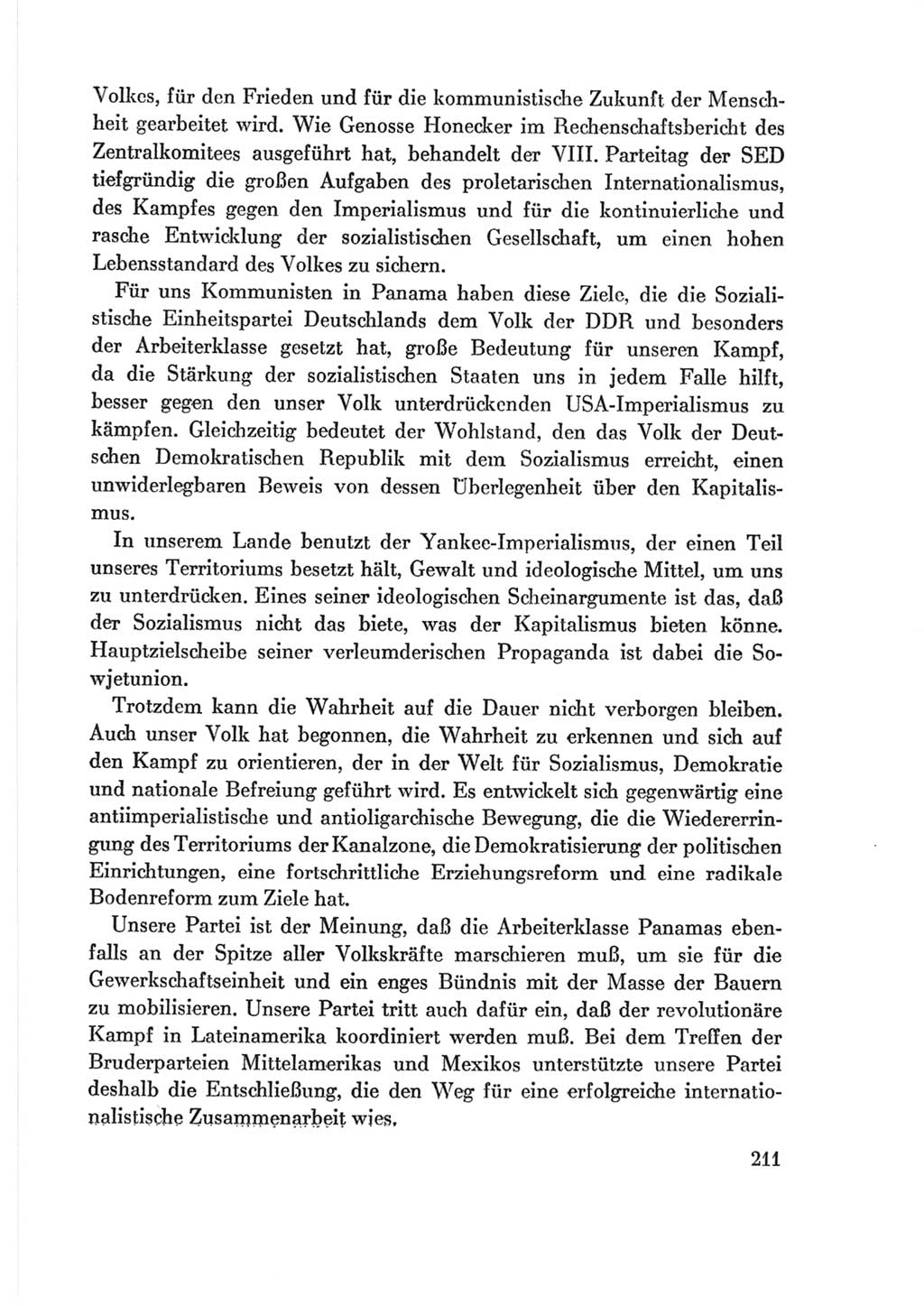 Protokoll der Verhandlungen des Ⅷ. Parteitages der Sozialistischen Einheitspartei Deutschlands (SED) [Deutsche Demokratische Republik (DDR)] 1971, Band 2, Seite 211 (Prot. Verh. Ⅷ. PT SED DDR 1971, Bd. 2, S. 211)