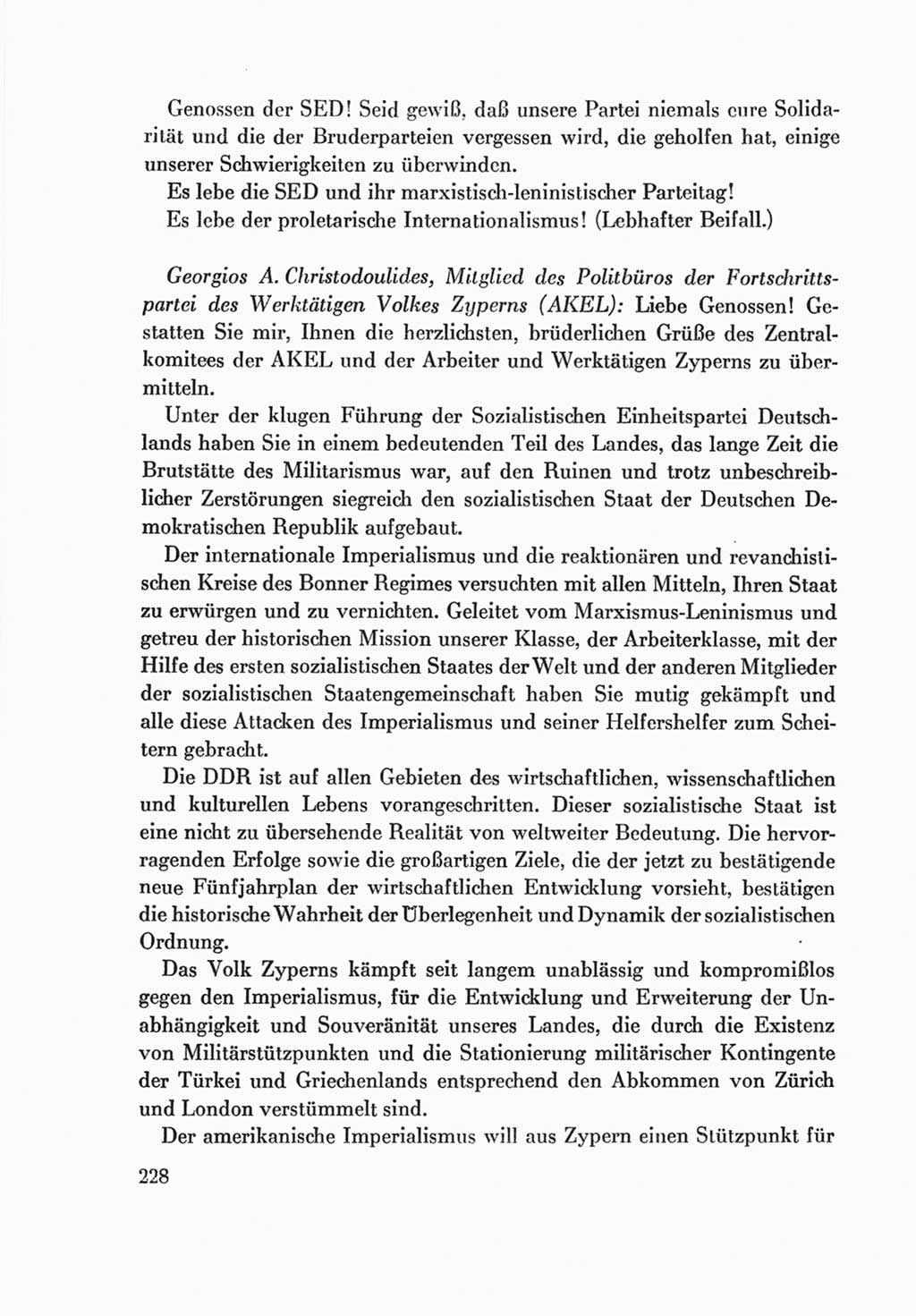 Protokoll der Verhandlungen des Ⅷ. Parteitages der Sozialistischen Einheitspartei Deutschlands (SED) [Deutsche Demokratische Republik (DDR)] 1971, Band 2, Seite 228 (Prot. Verh. Ⅷ. PT SED DDR 1971, Bd. 2, S. 228)