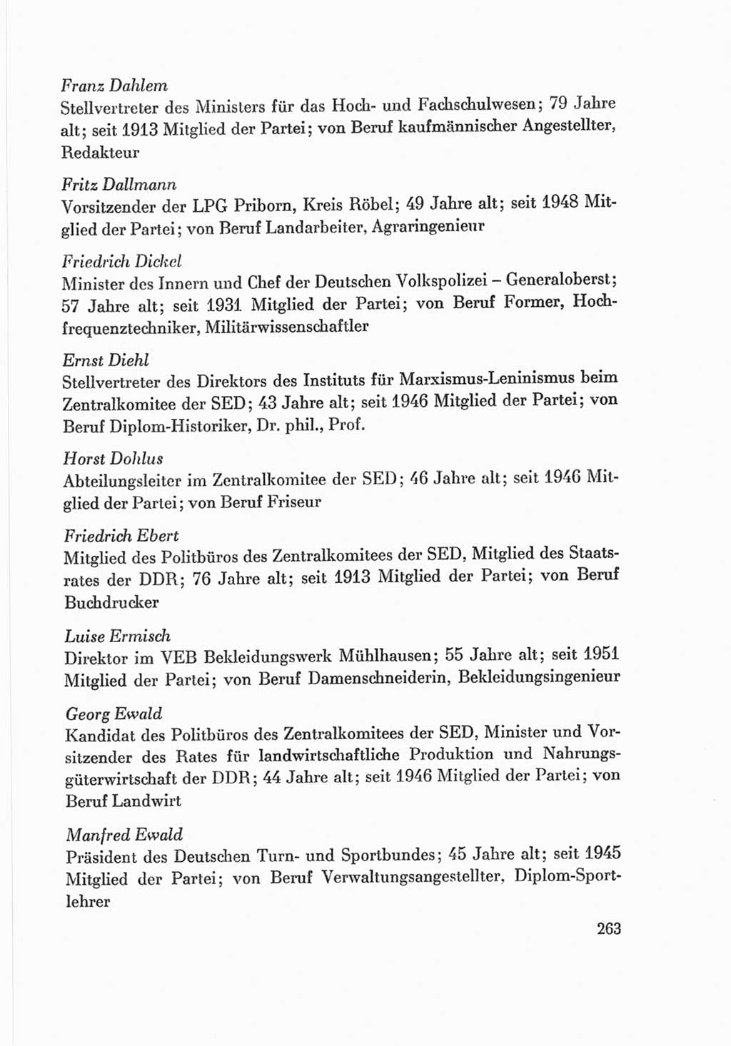 Protokoll der Verhandlungen des Ⅷ. Parteitages der Sozialistischen Einheitspartei Deutschlands (SED) [Deutsche Demokratische Republik (DDR)] 1971, Band 2, Seite 263 (Prot. Verh. Ⅷ. PT SED DDR 1971, Bd. 2, S. 263)