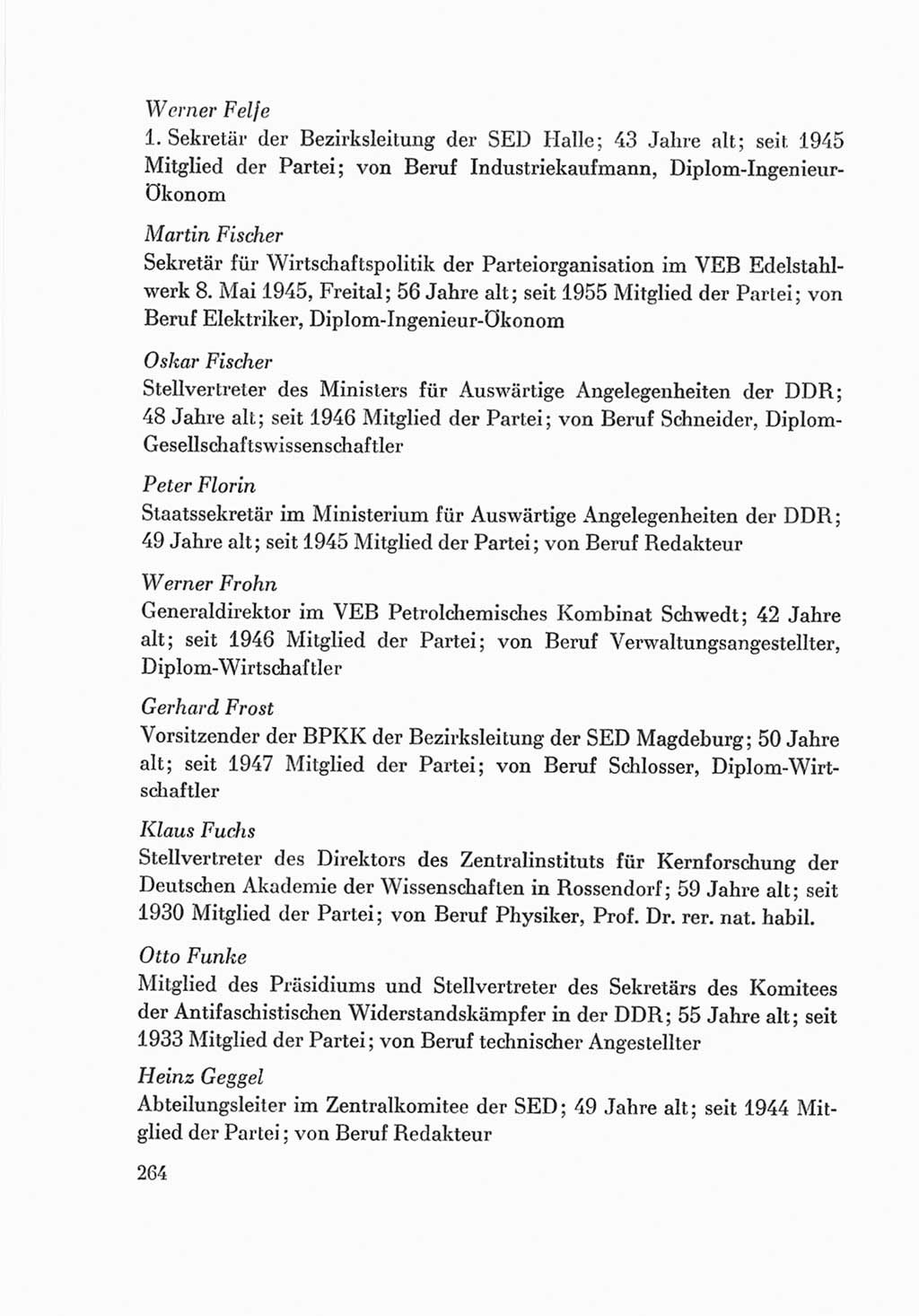 Protokoll der Verhandlungen des Ⅷ. Parteitages der Sozialistischen Einheitspartei Deutschlands (SED) [Deutsche Demokratische Republik (DDR)] 1971, Band 2, Seite 264 (Prot. Verh. Ⅷ. PT SED DDR 1971, Bd. 2, S. 264)