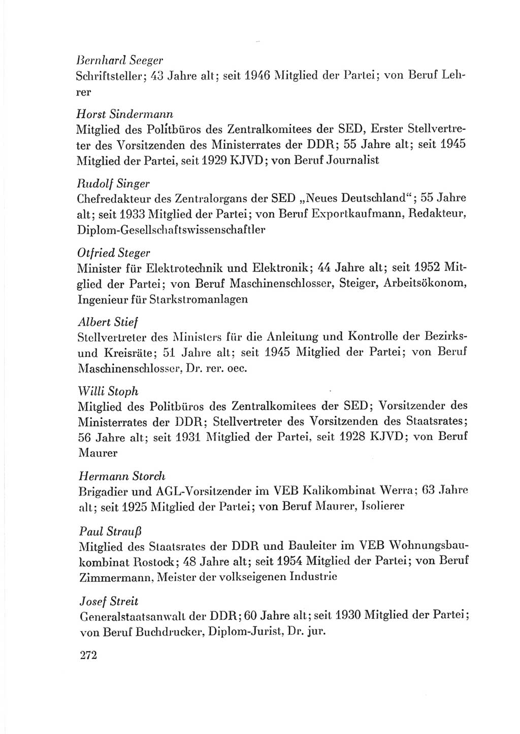 Protokoll der Verhandlungen des Ⅷ. Parteitages der Sozialistischen Einheitspartei Deutschlands (SED) [Deutsche Demokratische Republik (DDR)] 1971, Band 2, Seite 272 (Prot. Verh. Ⅷ. PT SED DDR 1971, Bd. 2, S. 272)
