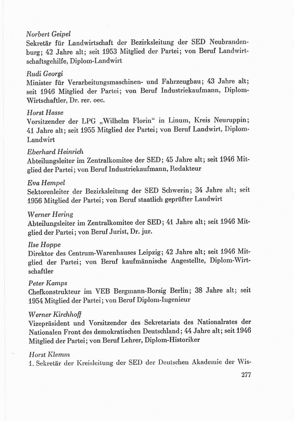 Protokoll der Verhandlungen des Ⅷ. Parteitages der Sozialistischen Einheitspartei Deutschlands (SED) [Deutsche Demokratische Republik (DDR)] 1971, Band 2, Seite 277 (Prot. Verh. Ⅷ. PT SED DDR 1971, Bd. 2, S. 277)