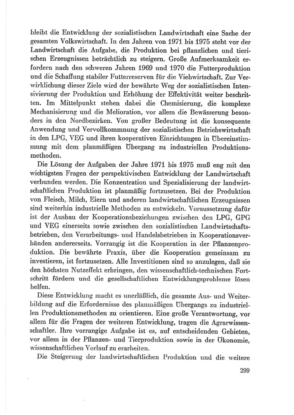 Protokoll der Verhandlungen des Ⅷ. Parteitages der Sozialistischen Einheitspartei Deutschlands (SED) [Deutsche Demokratische Republik (DDR)] 1971, Band 2, Seite 299 (Prot. Verh. Ⅷ. PT SED DDR 1971, Bd. 2, S. 299)