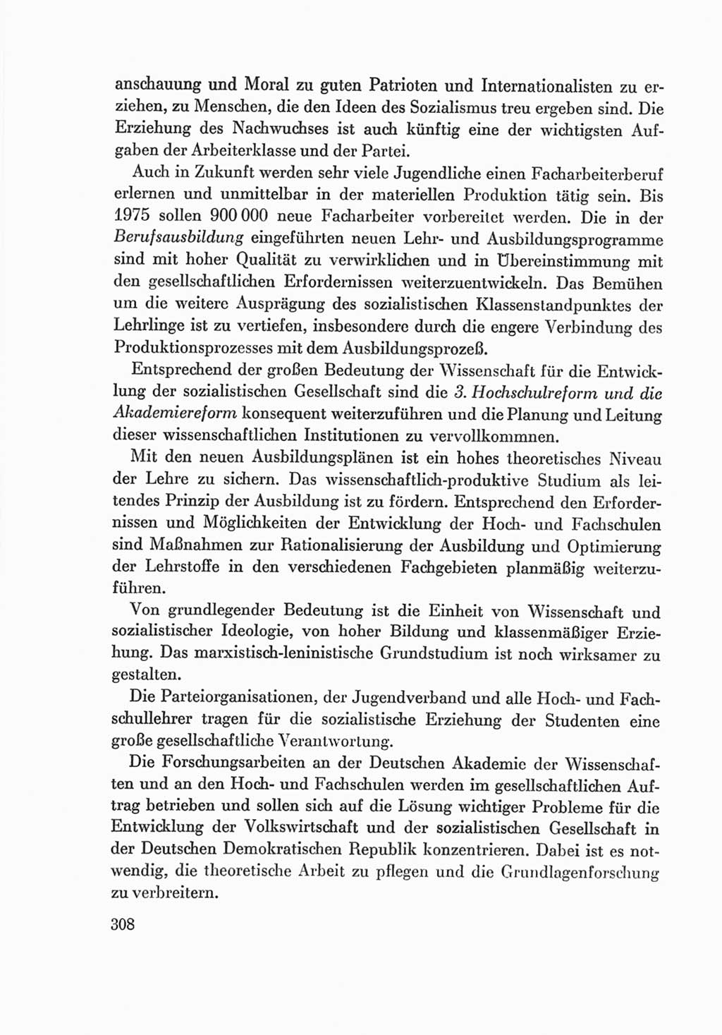 Protokoll der Verhandlungen des Ⅷ. Parteitages der Sozialistischen Einheitspartei Deutschlands (SED) [Deutsche Demokratische Republik (DDR)] 1971, Band 2, Seite 308 (Prot. Verh. Ⅷ. PT SED DDR 1971, Bd. 2, S. 308)
