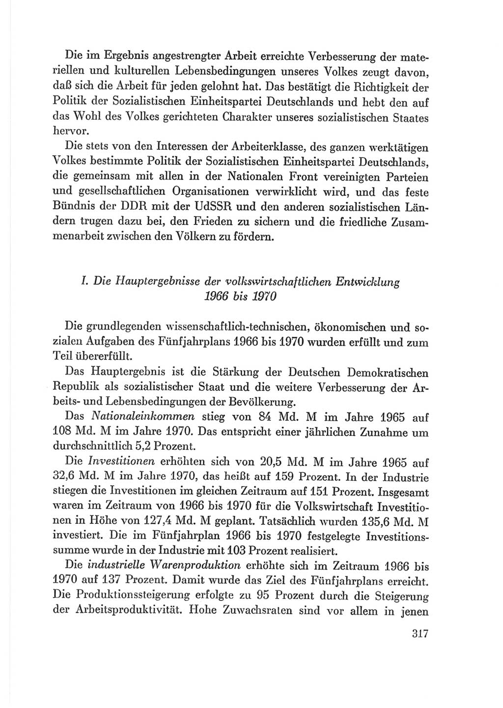 Protokoll der Verhandlungen des Ⅷ. Parteitages der Sozialistischen Einheitspartei Deutschlands (SED) [Deutsche Demokratische Republik (DDR)] 1971, Band 2, Seite 317 (Prot. Verh. Ⅷ. PT SED DDR 1971, Bd. 2, S. 317)