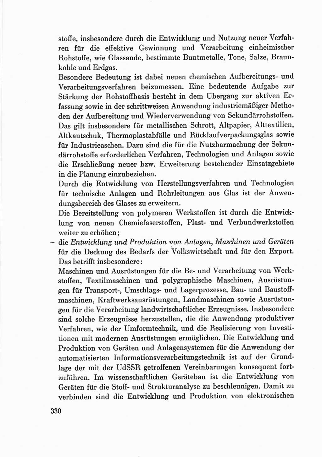 Protokoll der Verhandlungen des Ⅷ. Parteitages der Sozialistischen Einheitspartei Deutschlands (SED) [Deutsche Demokratische Republik (DDR)] 1971, Band 2, Seite 330 (Prot. Verh. Ⅷ. PT SED DDR 1971, Bd. 2, S. 330)